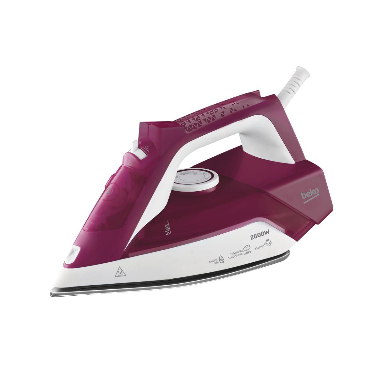 BEKO เตารีดไอน้ำ2600W สีแดง รุ่นSIM326R