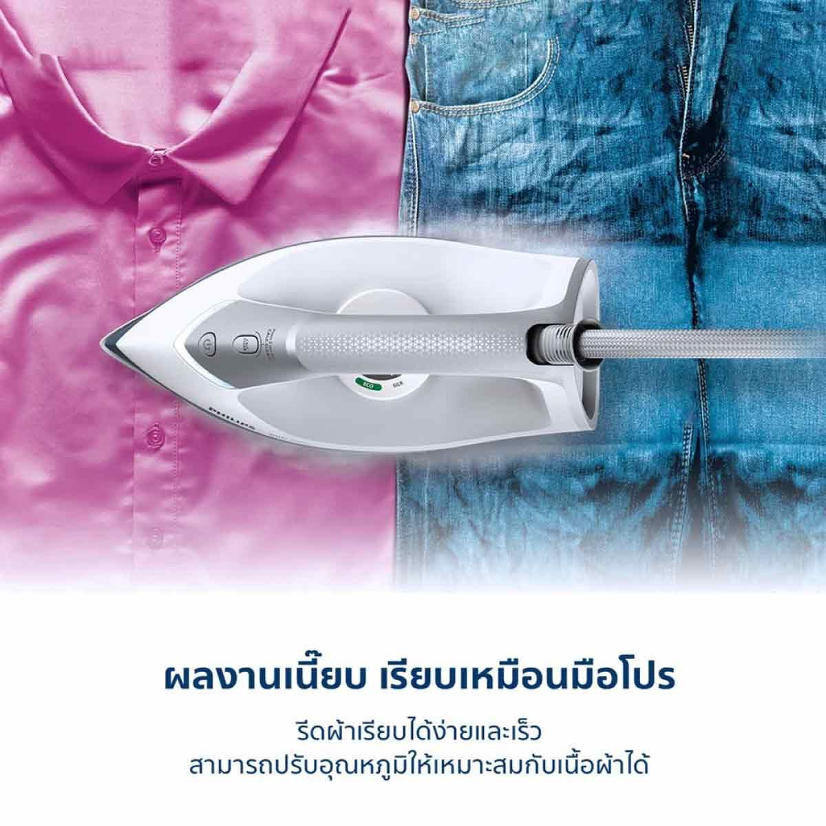 PHILIPS เตารีดไอน้ำ 2400W 6บาร์ รุ่น PSG2000/20