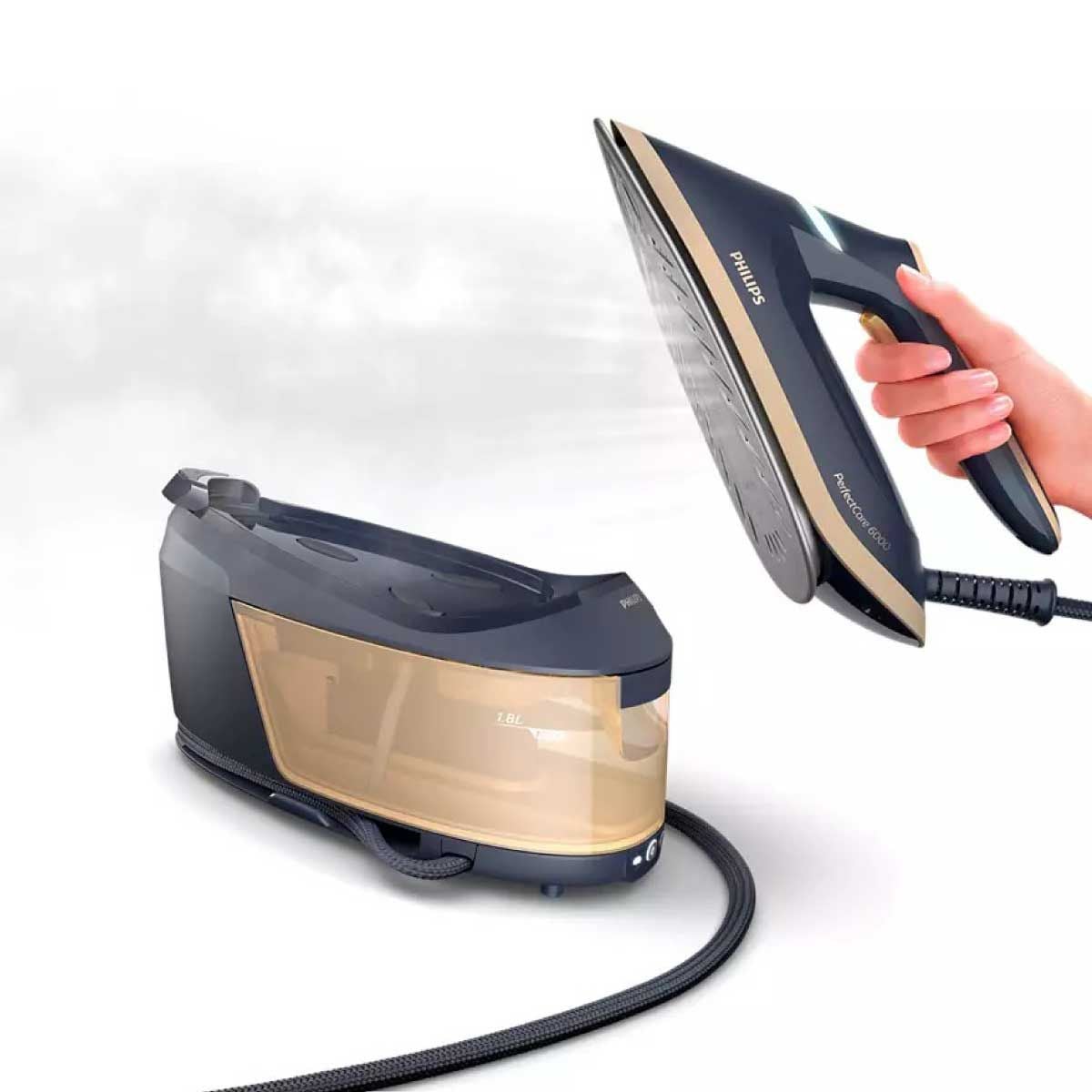 PHILIPS  เตารีดไอน้ำ 2400W 8บาร์ ไอน้ำ600g รุ่น PSG6066/20