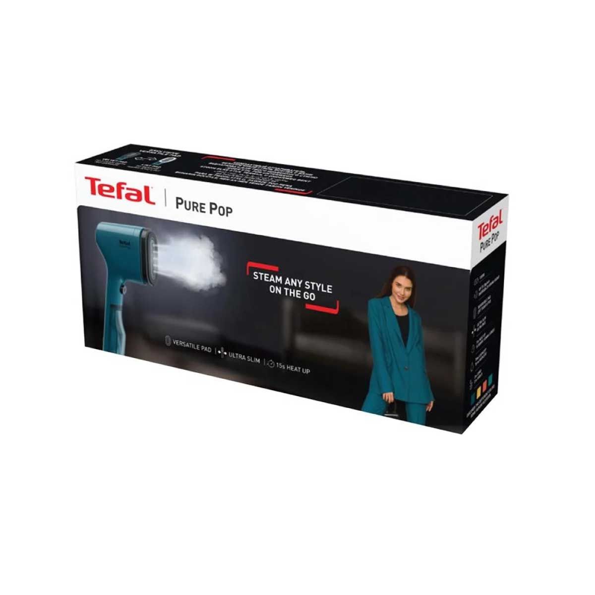 TEFAL เตารีดไอน้ำพกพา 1300W  ไอน้ำ20กรัม  สีน้ำเงิน รุ่น DT 2020E1