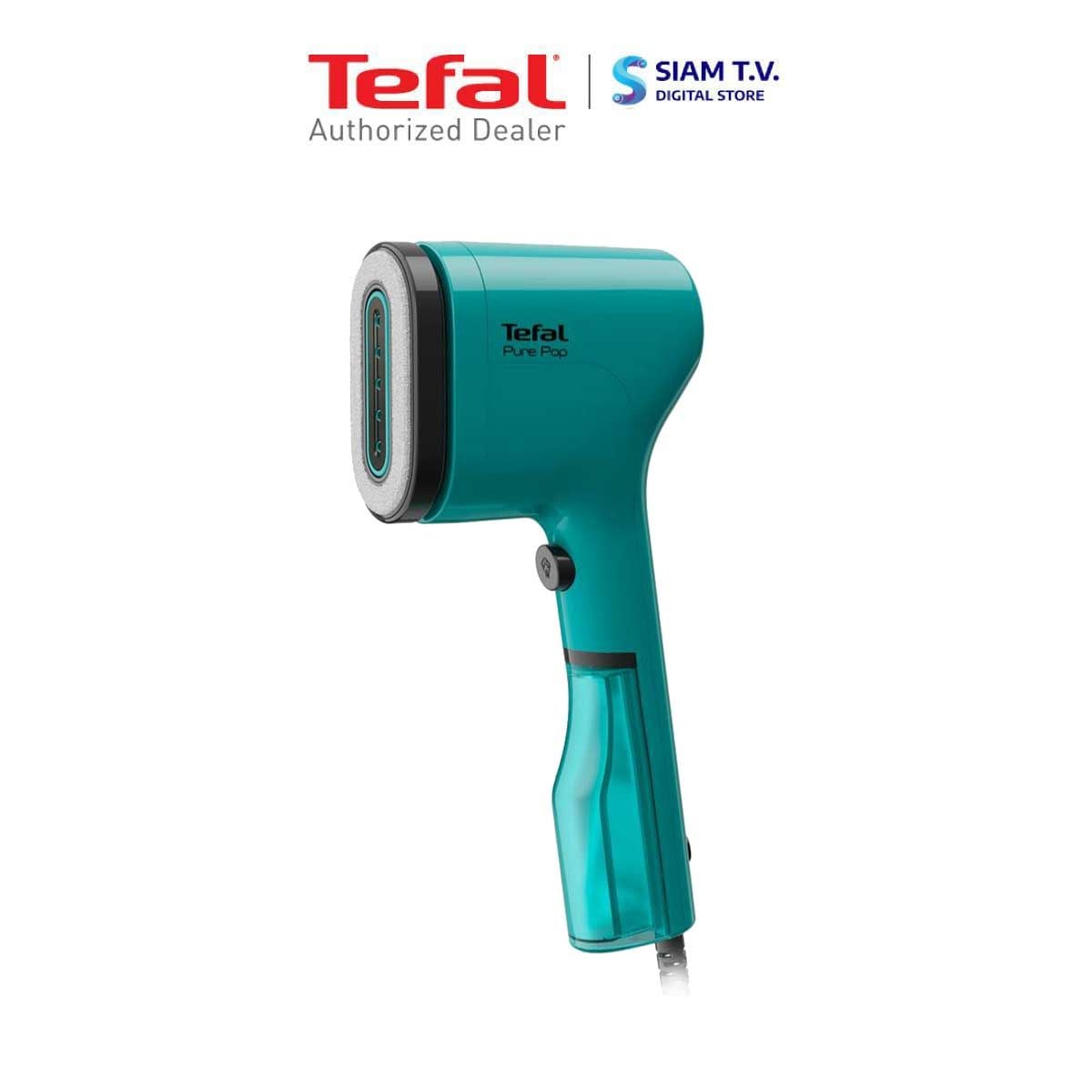 TEFAL เตารีดไอน้ำพกพา 1300W ไอน้ำ20กรัม สีเขียว รุ่น DT20 24E1