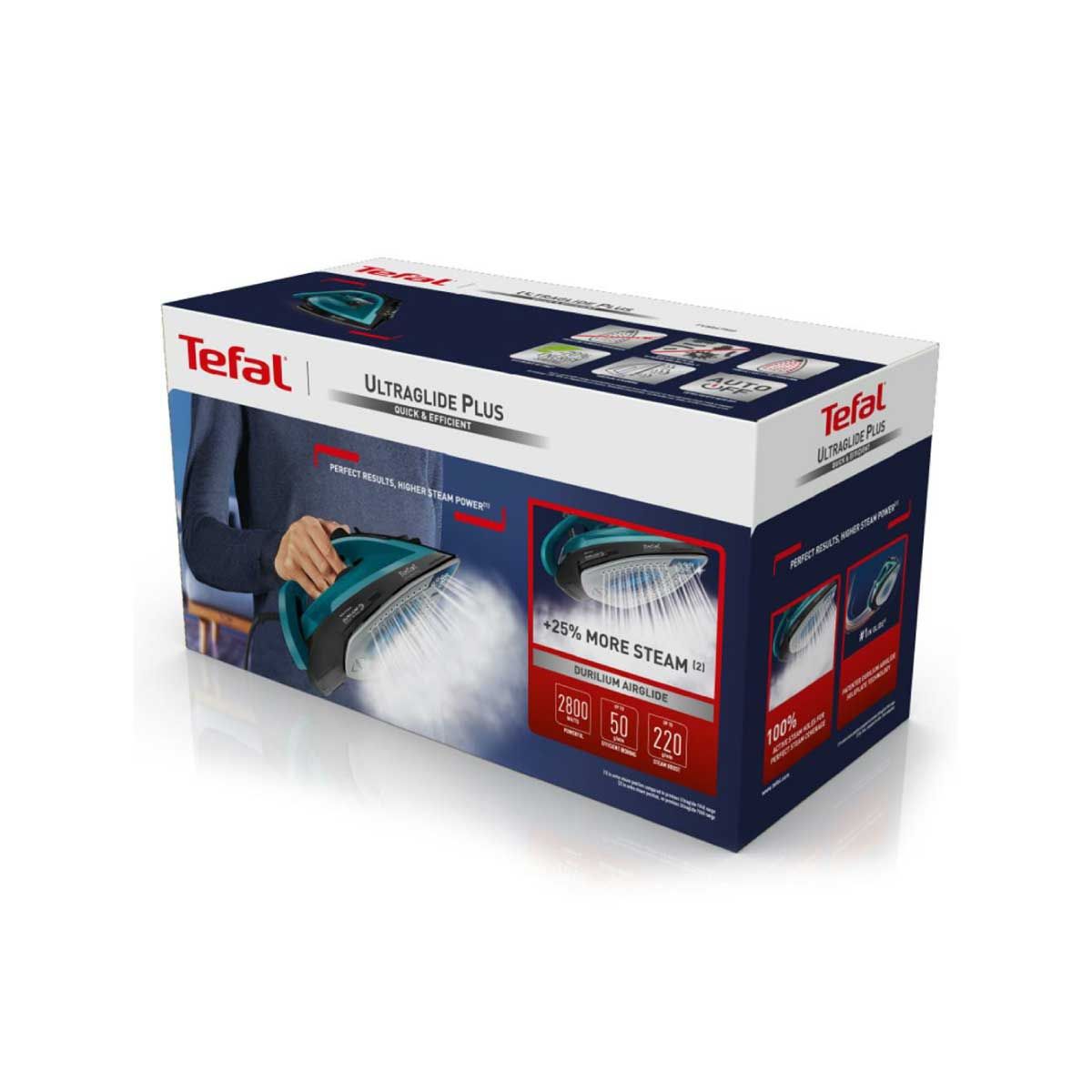 TEFAL เตารีดไอน้ำ ULTRAGLIDE PLUS 2800วัตต์ รุ่น FV5847T0