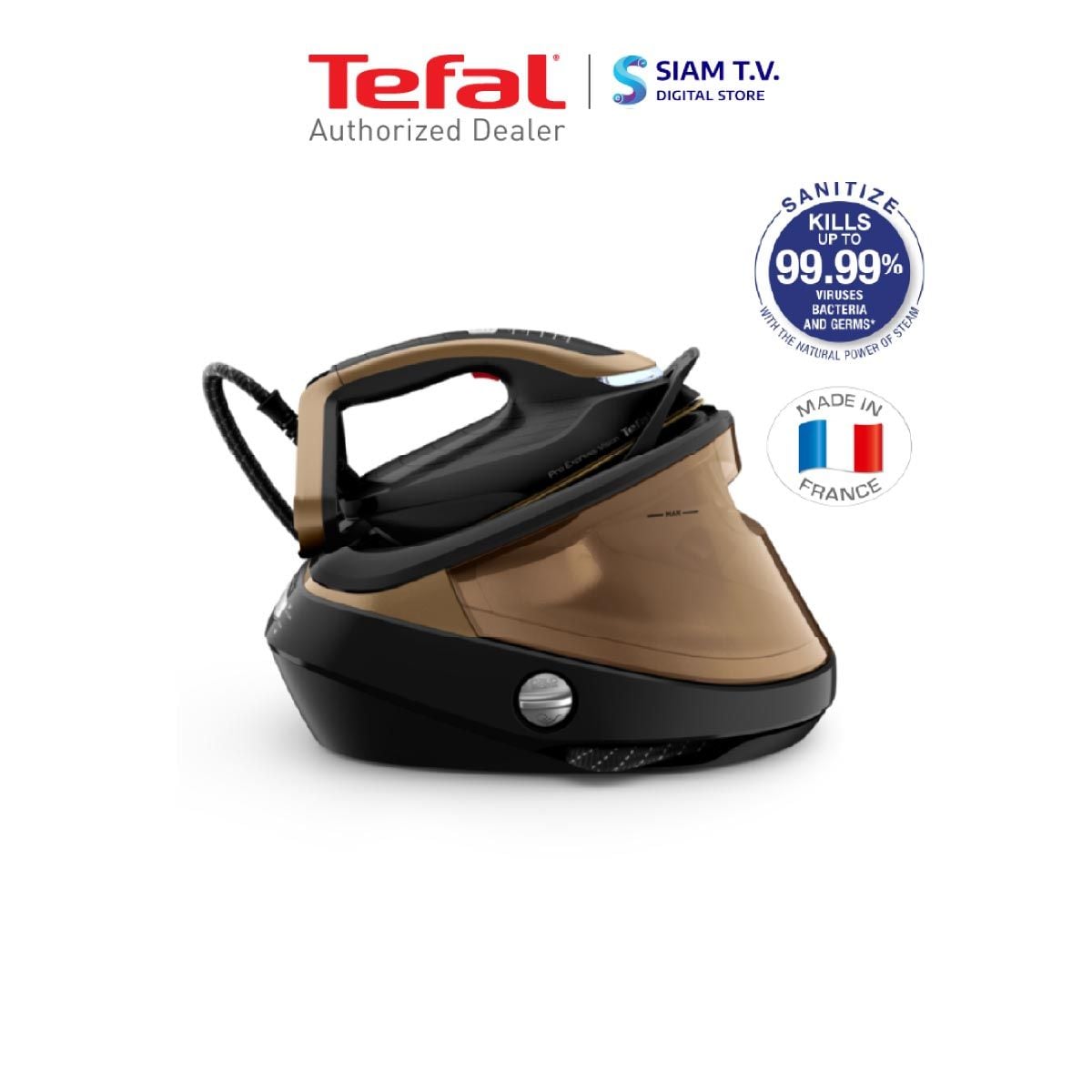 TEFAL เตารีดแรงดันไอน้ำพลังสูง รุ่น GV9820TIBL82