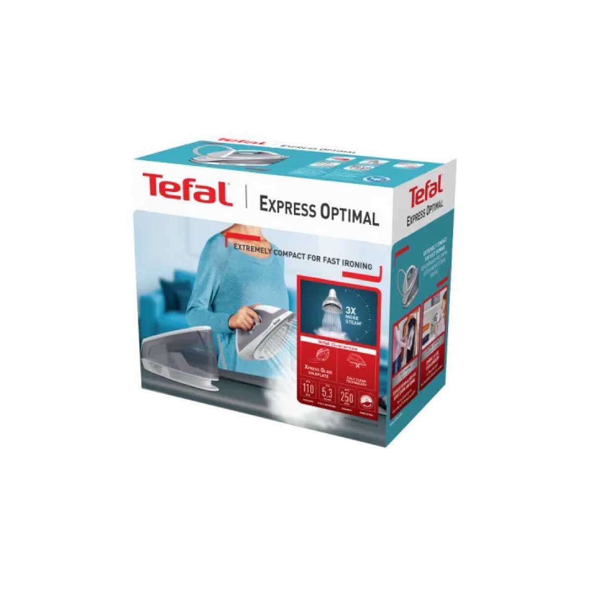 TAFAL เตารีดไอน้ำ Express Optimal 5.3 บาร์ รุ่น SV4111T0