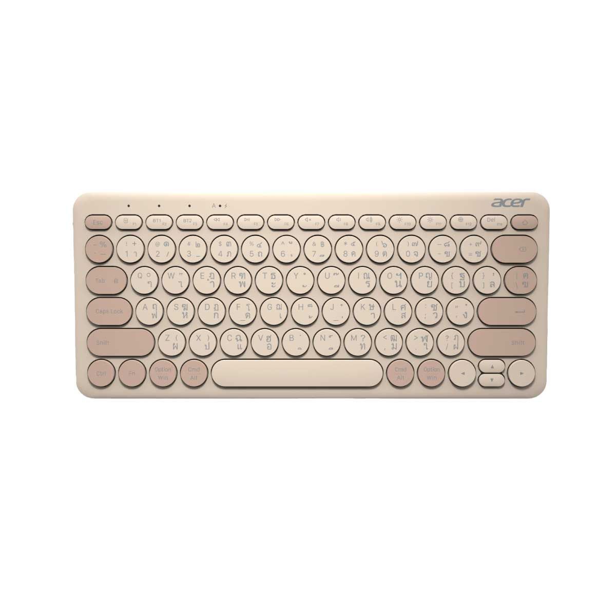 WIRELESS KEYBOARD (คีย์บอร์ดไร้สาย) ACER LV1600 (BEIGE BROWN)