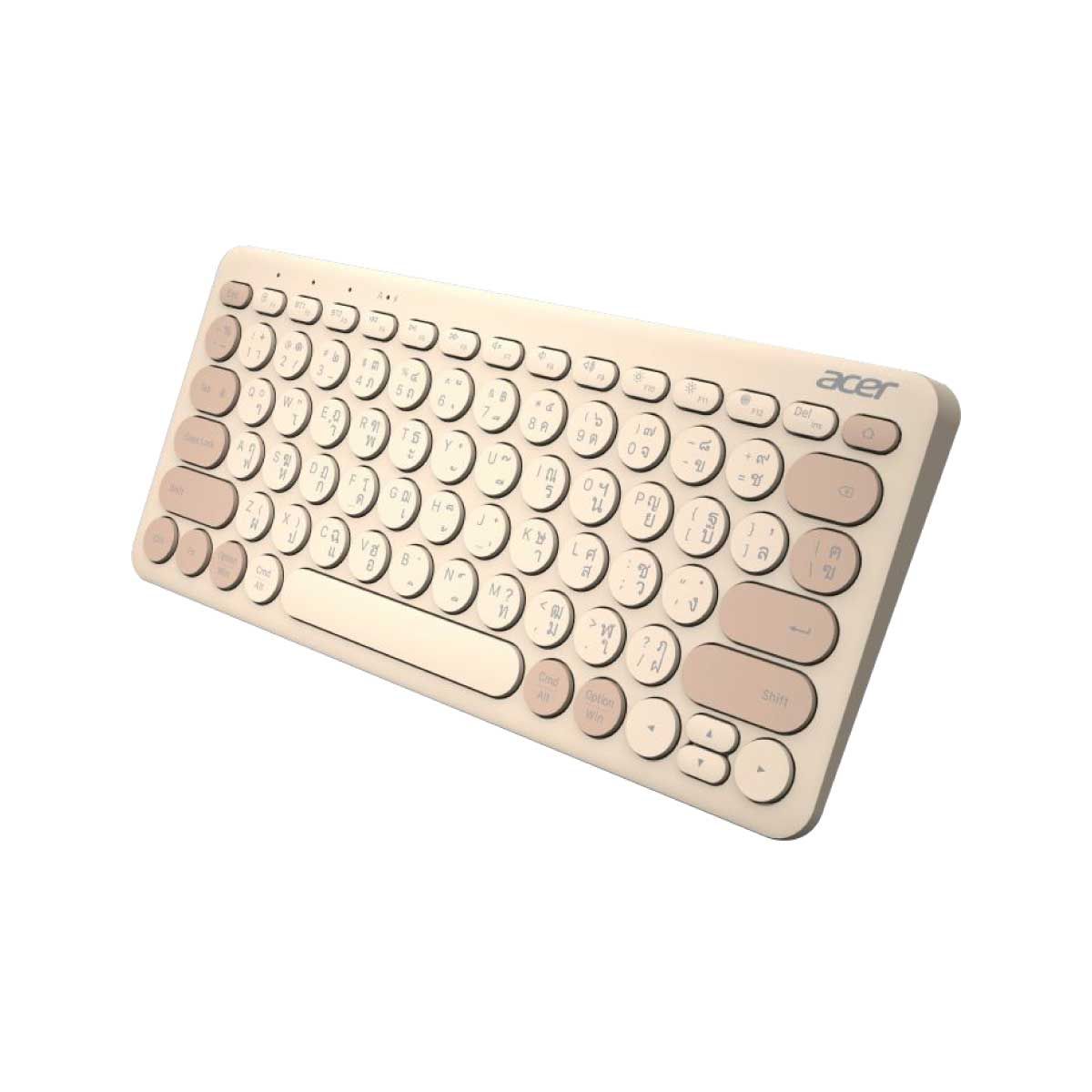 WIRELESS KEYBOARD (คีย์บอร์ดไร้สาย) ACER LV1600 (BEIGE BROWN)