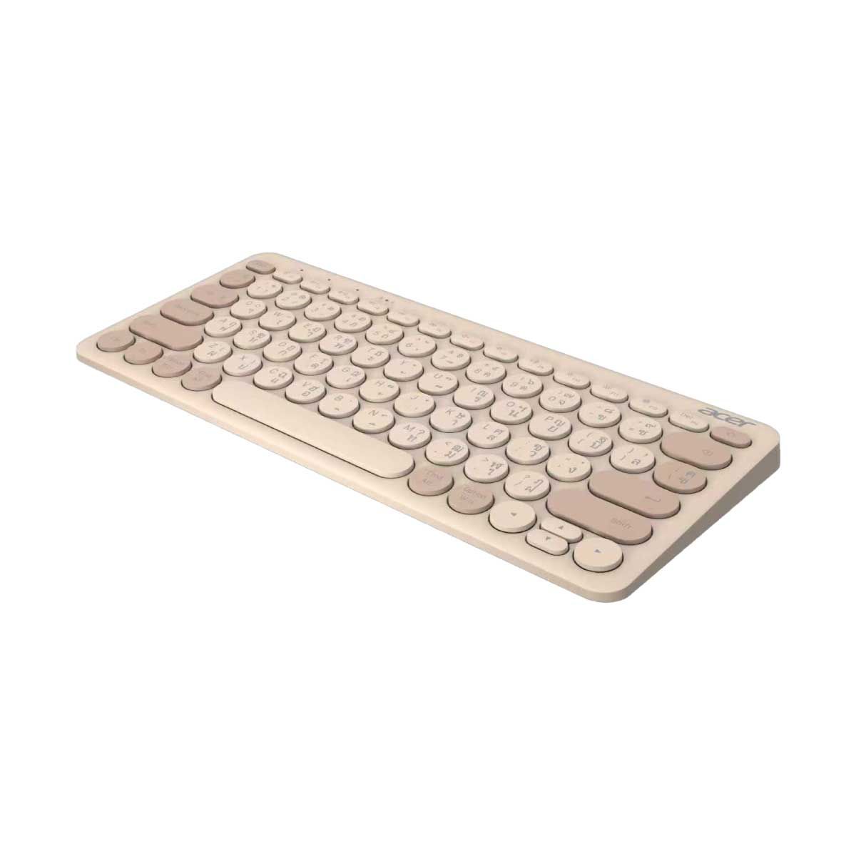 WIRELESS KEYBOARD (คีย์บอร์ดไร้สาย) ACER LV1600 (BEIGE BROWN)