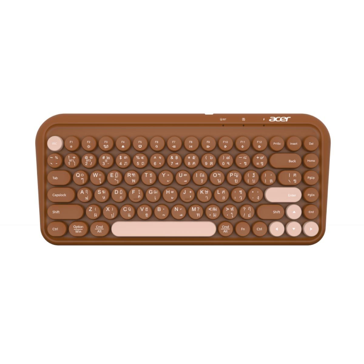 WIRELESS KEYBOARD (คีย์บอร์ดไร้สาย) ACER LW1800 (BROWN)