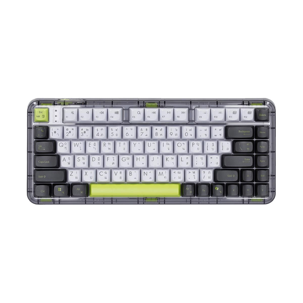 WIRELESS KEYBOARD (คีย์บอร์ดไร้สาย) ASUS JELLY75 KEYBOARD KD201 (EN/TH) - (VOLT GREEN)