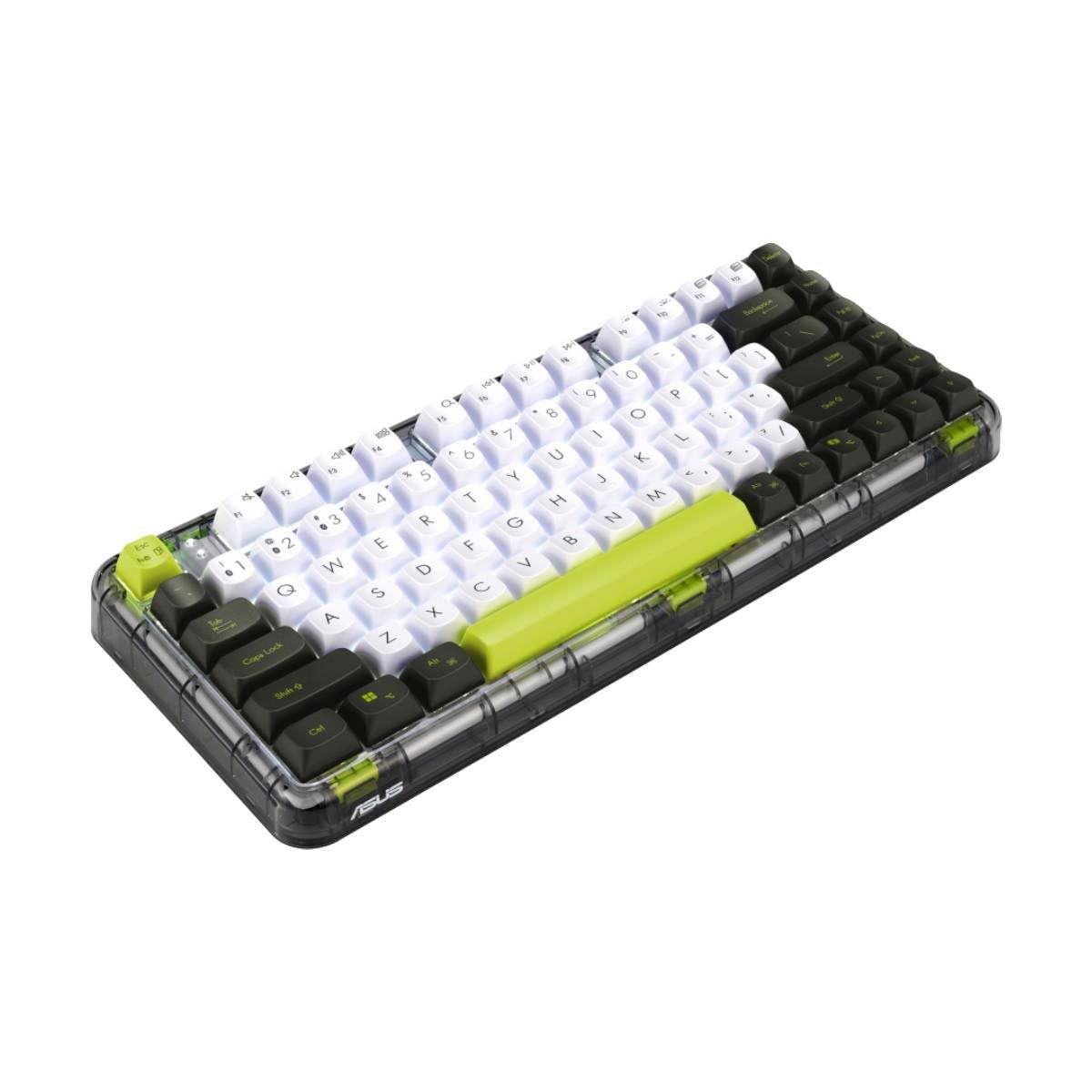 WIRELESS KEYBOARD (คีย์บอร์ดไร้สาย) ASUS JELLY75 KEYBOARD KD201 (EN/TH) - (VOLT GREEN)