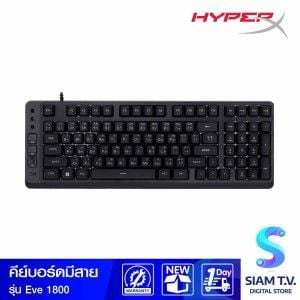 KEYBOARD (คีย์บอร์ด) HYPERX EVE 1800 - MEMBRANE SWITCH RGB EN/TH