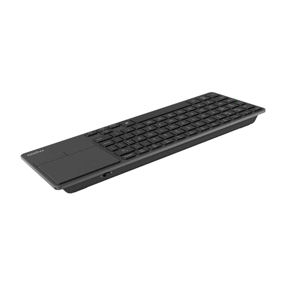 RAPOO WIRELESS KEYBOARD (คีย์บอร์ดไร้สาย) RAPOO E900T (BLACK)
