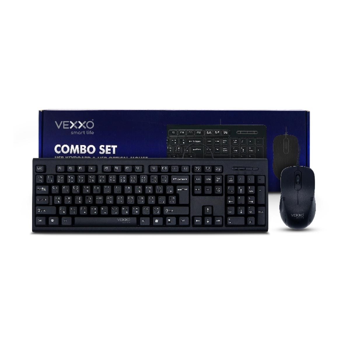 KEYBOARD & MOUSE (คีย์บอร์ดและเมาส์) VEXXO CBM-100 (F5COB-VX22-CBM1)