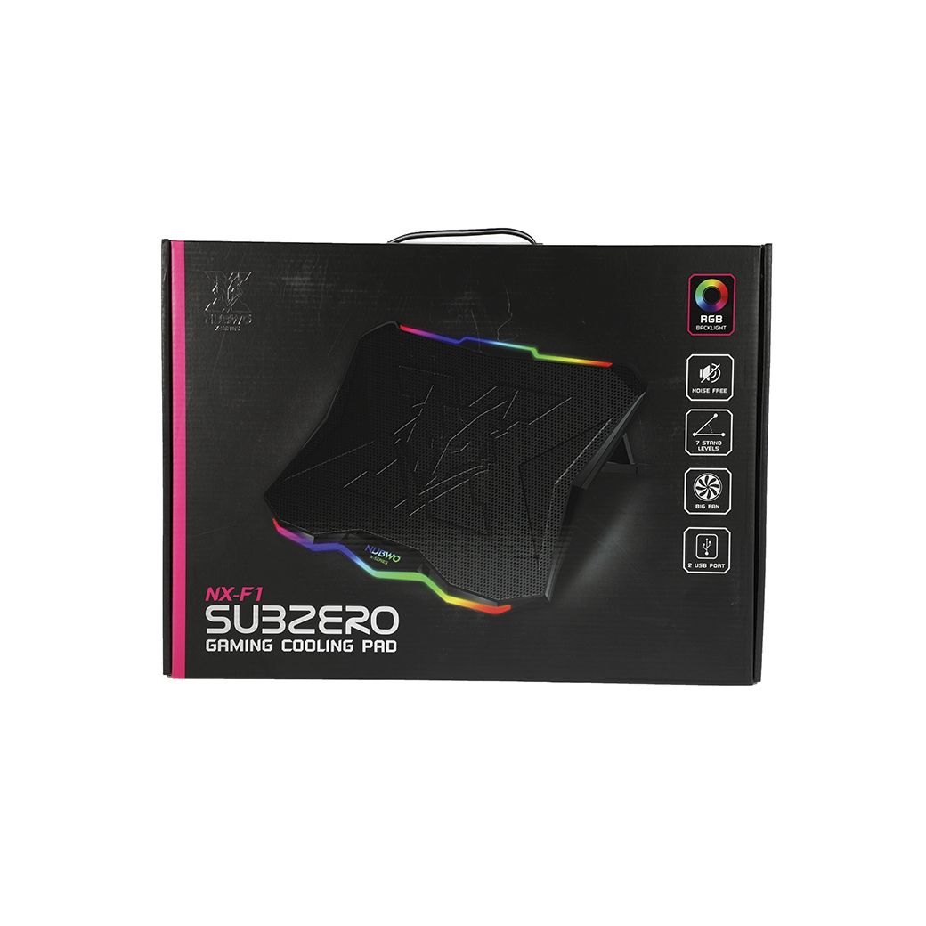 พัดลมโน๊ตบุ๊ค NUBWO X NX-F1 SUBZERO RGB Gaming Cooling Pad