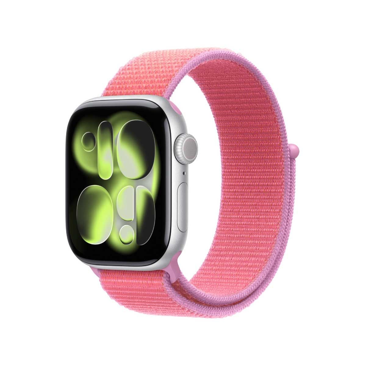 Apple สายนาฬิกา แบบ Sport Loop สีชมพูสดกวาวา 42 มม.