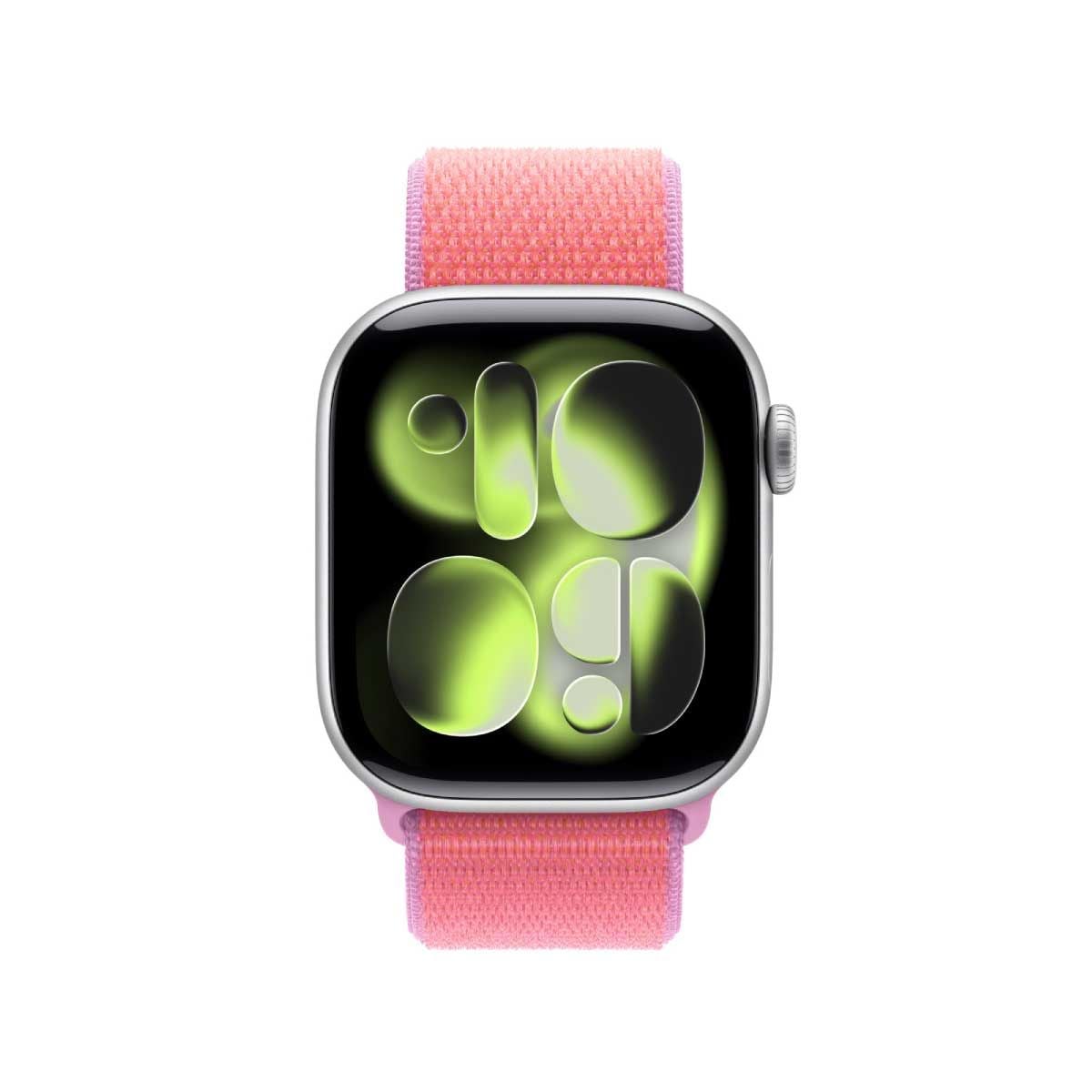 Apple สายนาฬิกา แบบ Sport Loop สีชมพูสดกวาวา 42 มม.