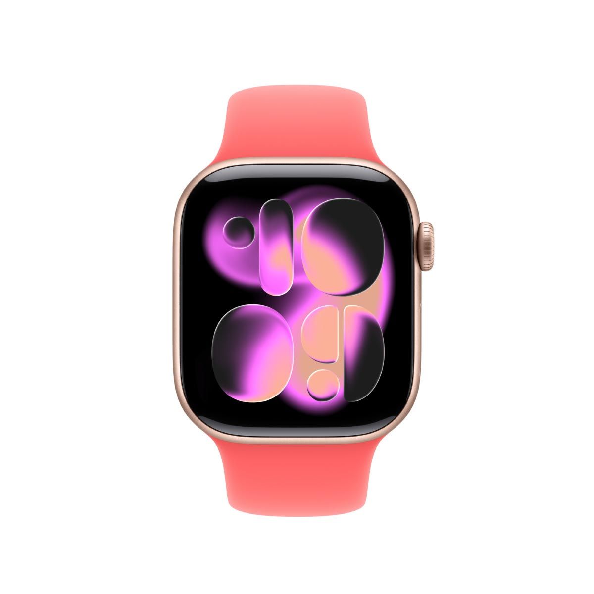 Apple สายนาฬิกา แบบ Sport Band สีชมพูสดกวาวา 42 มม. ขนาด S/M