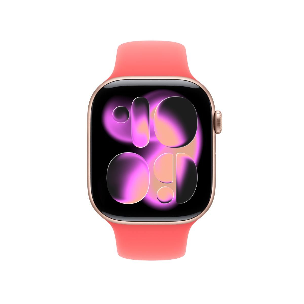 Apple สายนาฬิกา แบบ Sport Band สีชมพูสดกวาวา 46 มม. ขนาด M/L