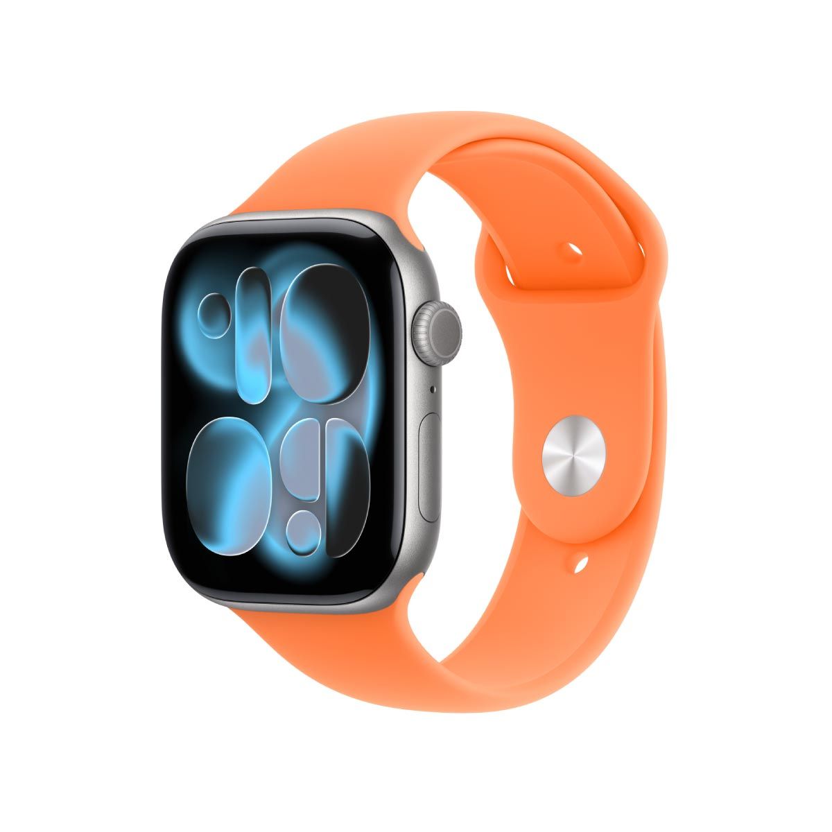 Apple สายนาฬิกา แบบ Sport Band สีส้มคลีเมนไทน์ 46 มม. ขนาด S/M