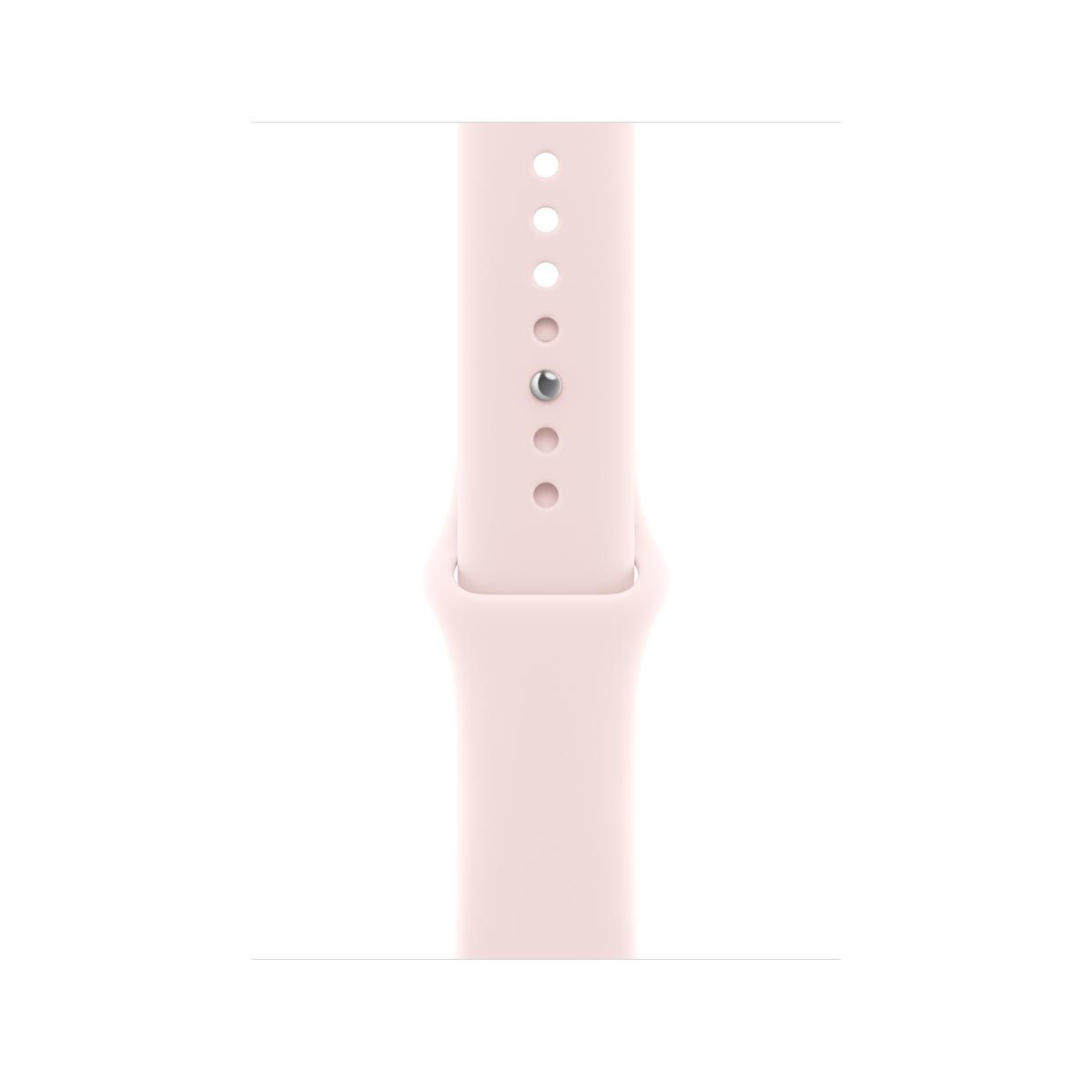 Apple สายนาฬิกา แบบ Sport Band สีชมพูอ่อน 46 มม. ขนาด M/L