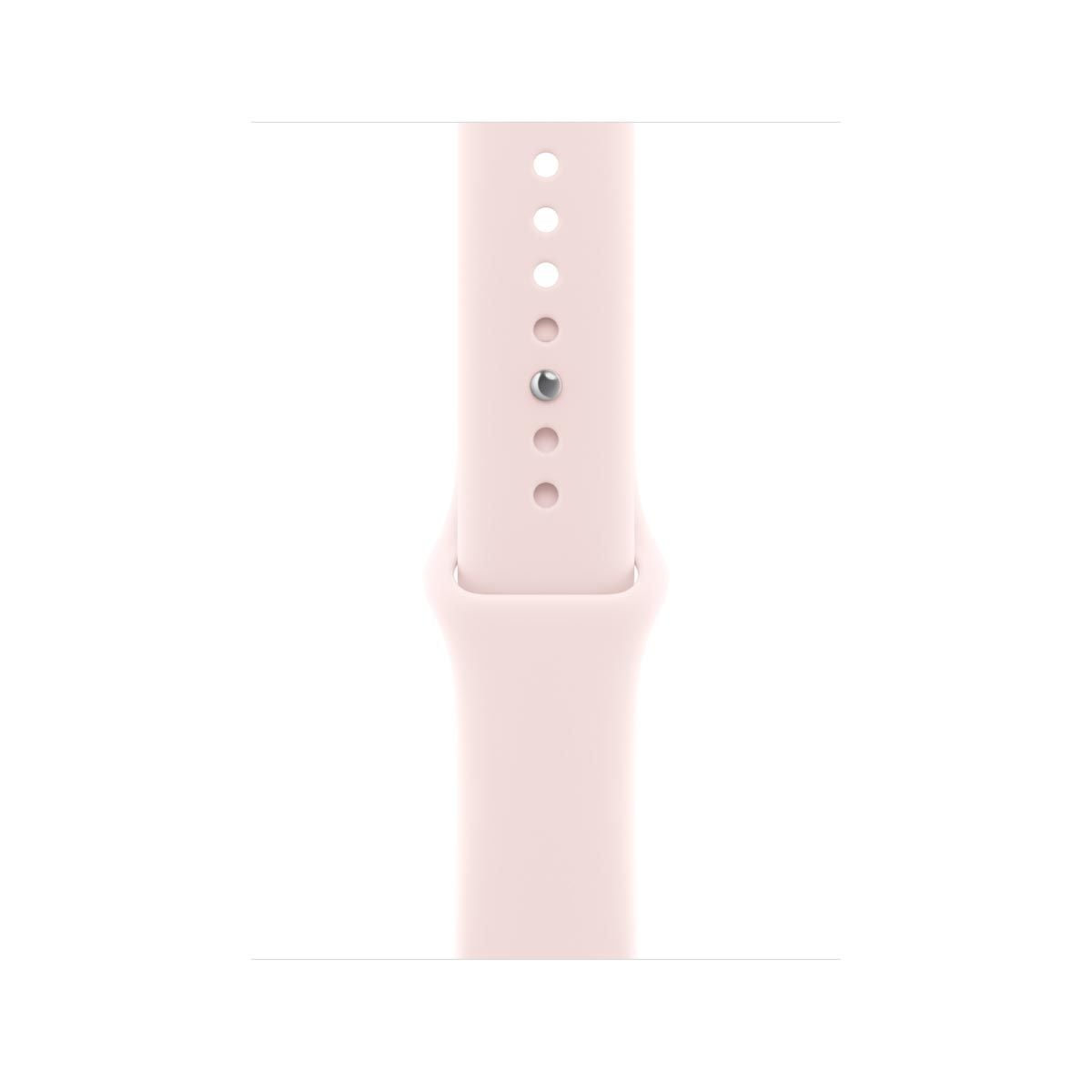 Apple สายนาฬิกา แบบ Sport Band สีชมพูอ่อน 46 มม. ขนาด S/M