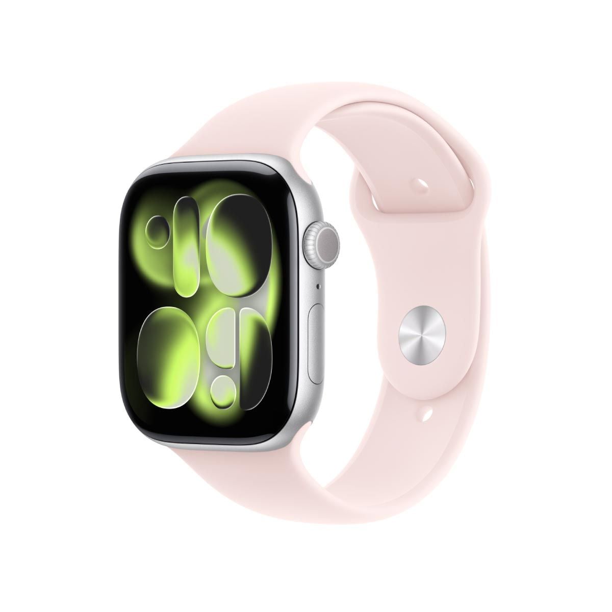 Apple สายนาฬิกา แบบ Sport Band สีชมพูอ่อน 46 มม. ขนาด S/M