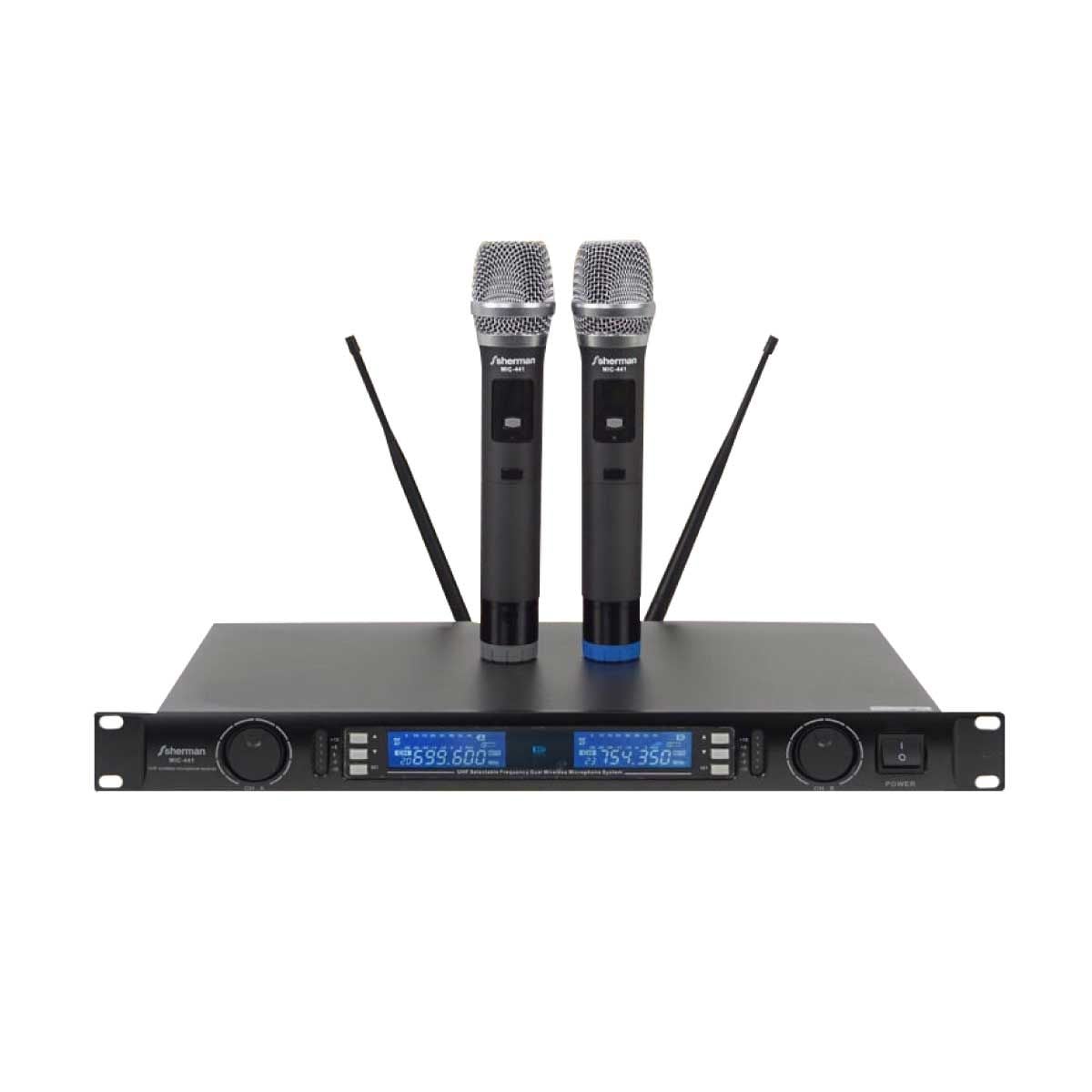 SHERMAN Wireless Microphone รุ่น MIC-441 ไมโครโฟนไร้สาย ดิจิตอล 64 แชนแนล