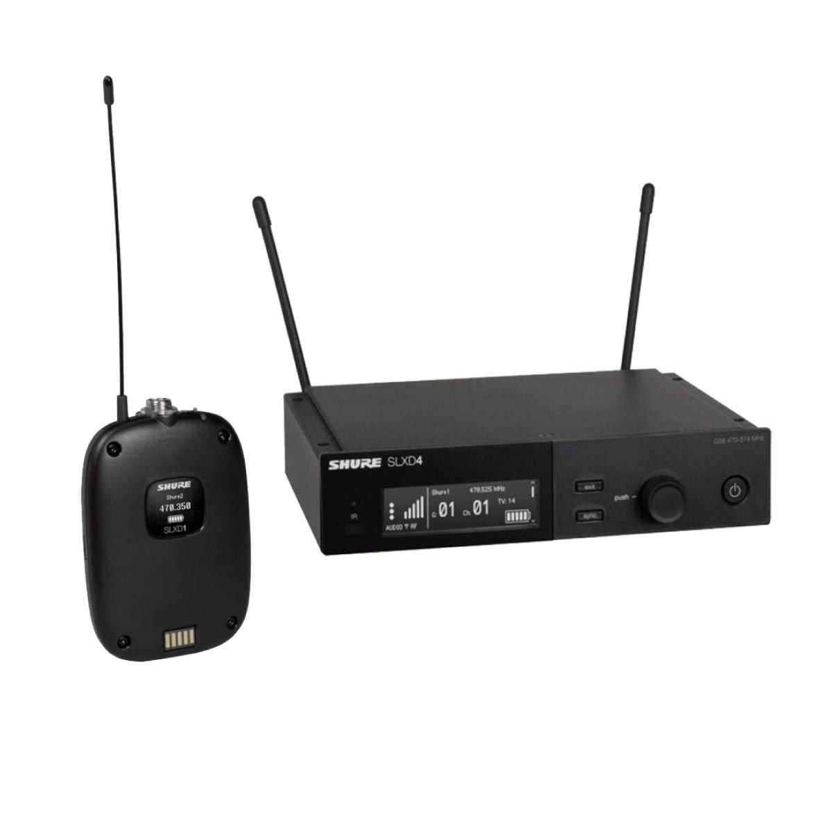 SHURE SLXD14A-M55 ระบบไร้สายแบบดิจิตอลพร้อมเครื่องส่งสัญญาณแบบ Bodypack