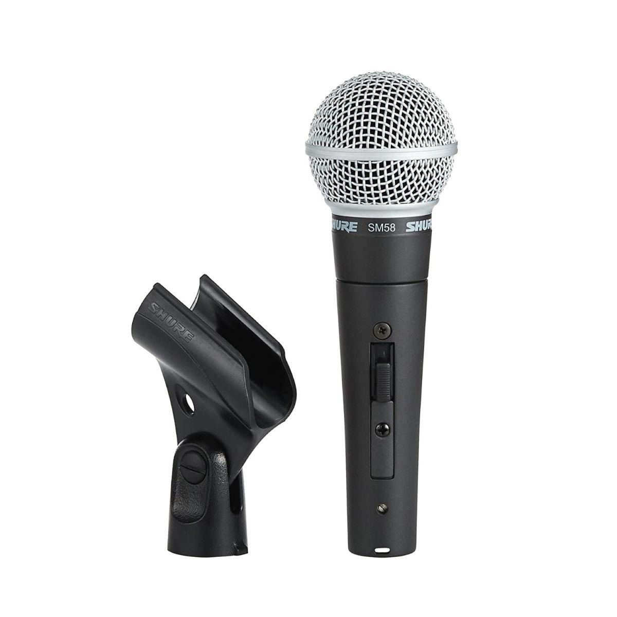 SHURE ไมโครโฟนไดนามิก Dynamic Microphone รุ่น SM58S สำหรับร้องเพลง รับเสียงแบบ Cardioid