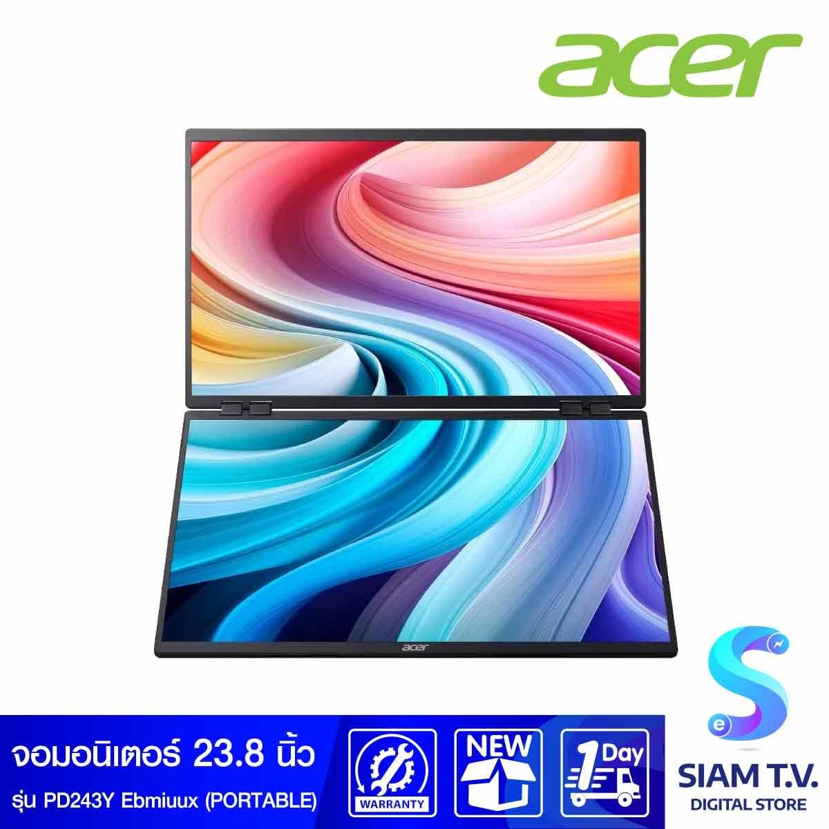 MONITOR (จอมอนิเตอร์) ACER PD243Y EBMIUUX (PORTABLE) - 23.8 INCH