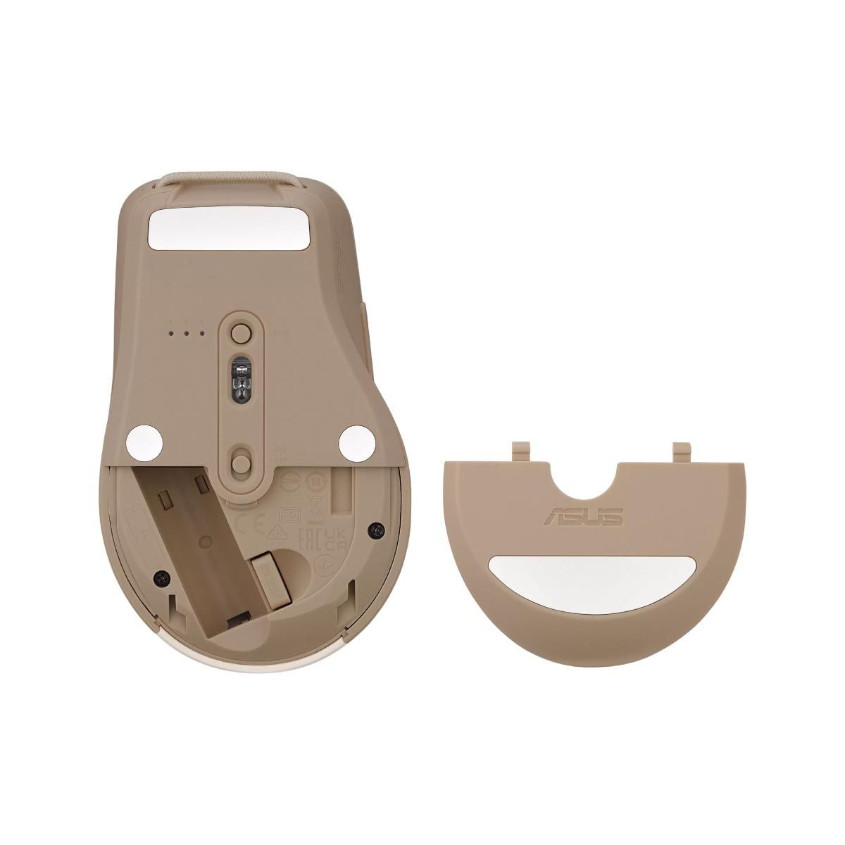 WIRELESS MOUSE (เมาส์ไร้สาย) ASUS SMARTO MOUSE MD200 SILENT PLUS (OAT MILK)