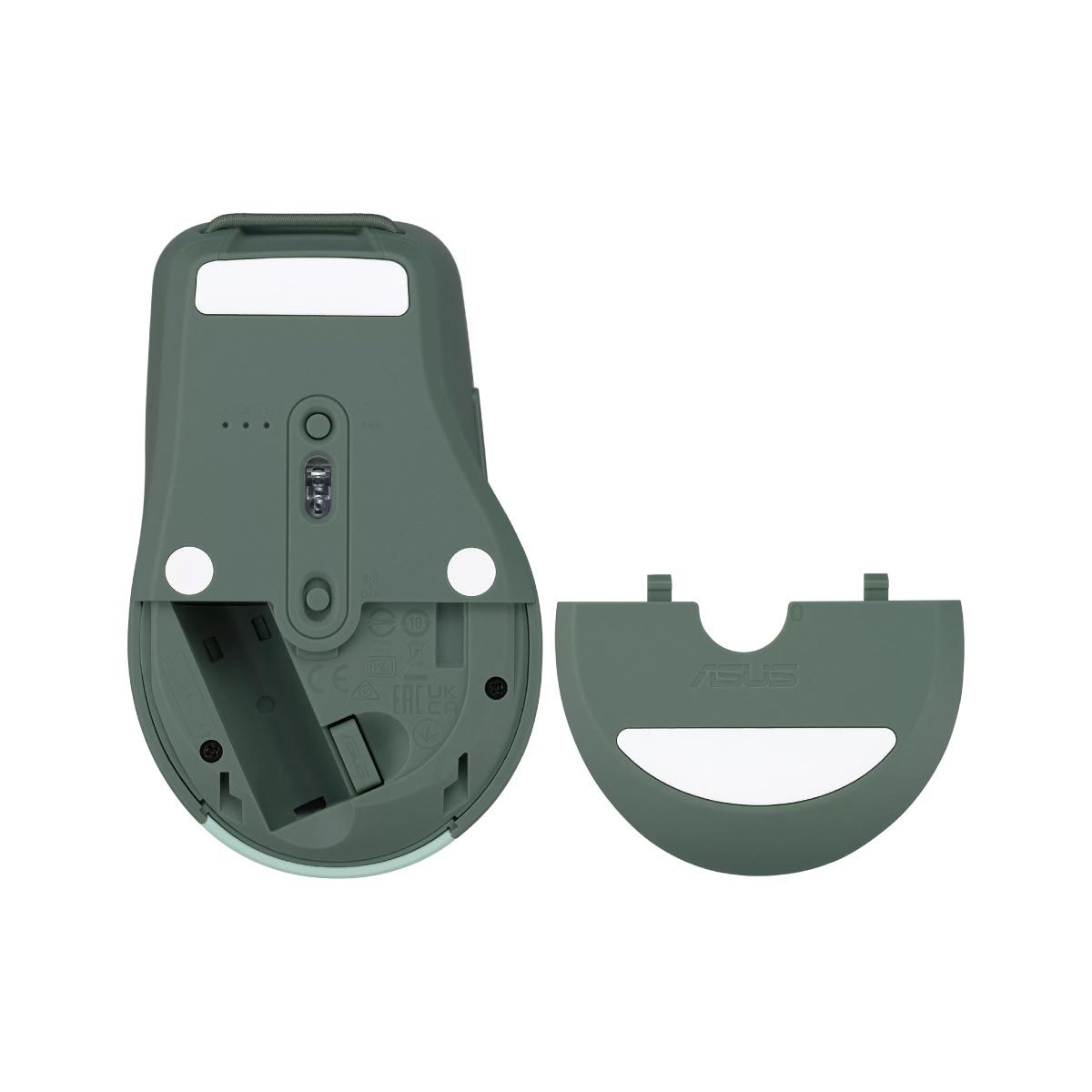 WIRELESS MOUSE (เมาส์ไร้สาย) ASUS SMARTO MOUSE MD200 SILENT PLUS (GREEN TEA LATTLE)