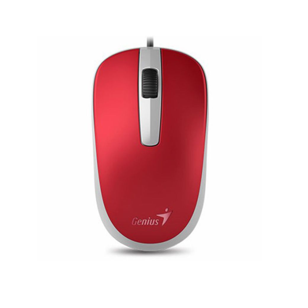 MOUSE (เมาส์) USB Optical Mouse GENIUS (DX-110) Red