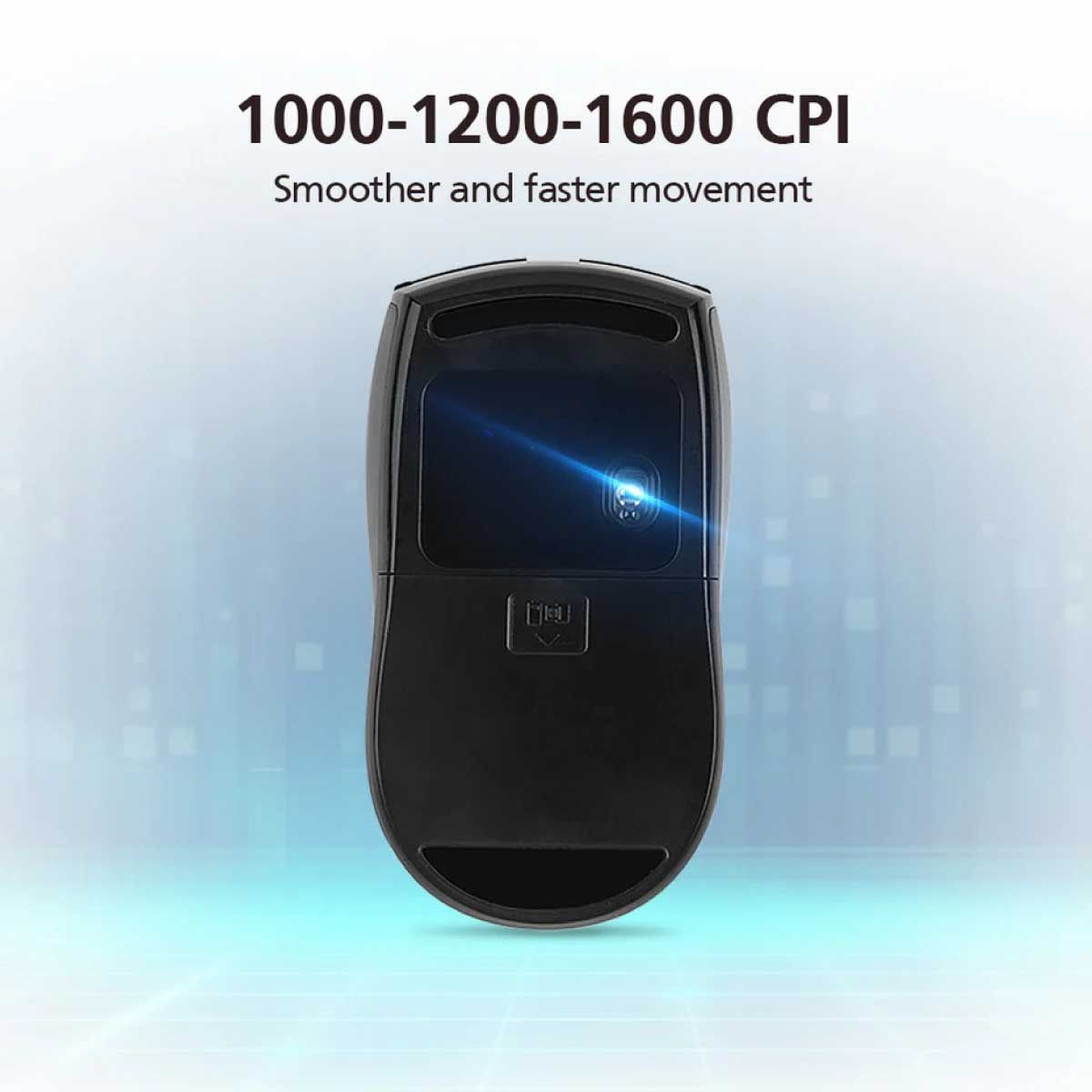 WIRELESS MOUSE (เมาส์ไร้สาย) MICROPACK MP-702W PRO (BLACK)