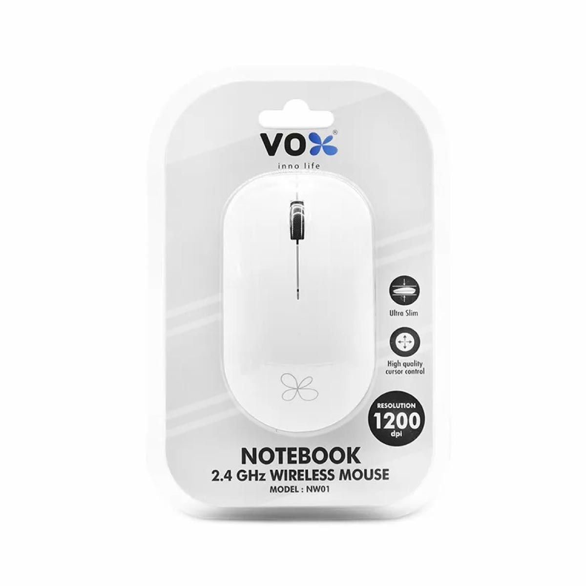 VOX   เม้าส์ไร้สายVOX สีขาว NW01