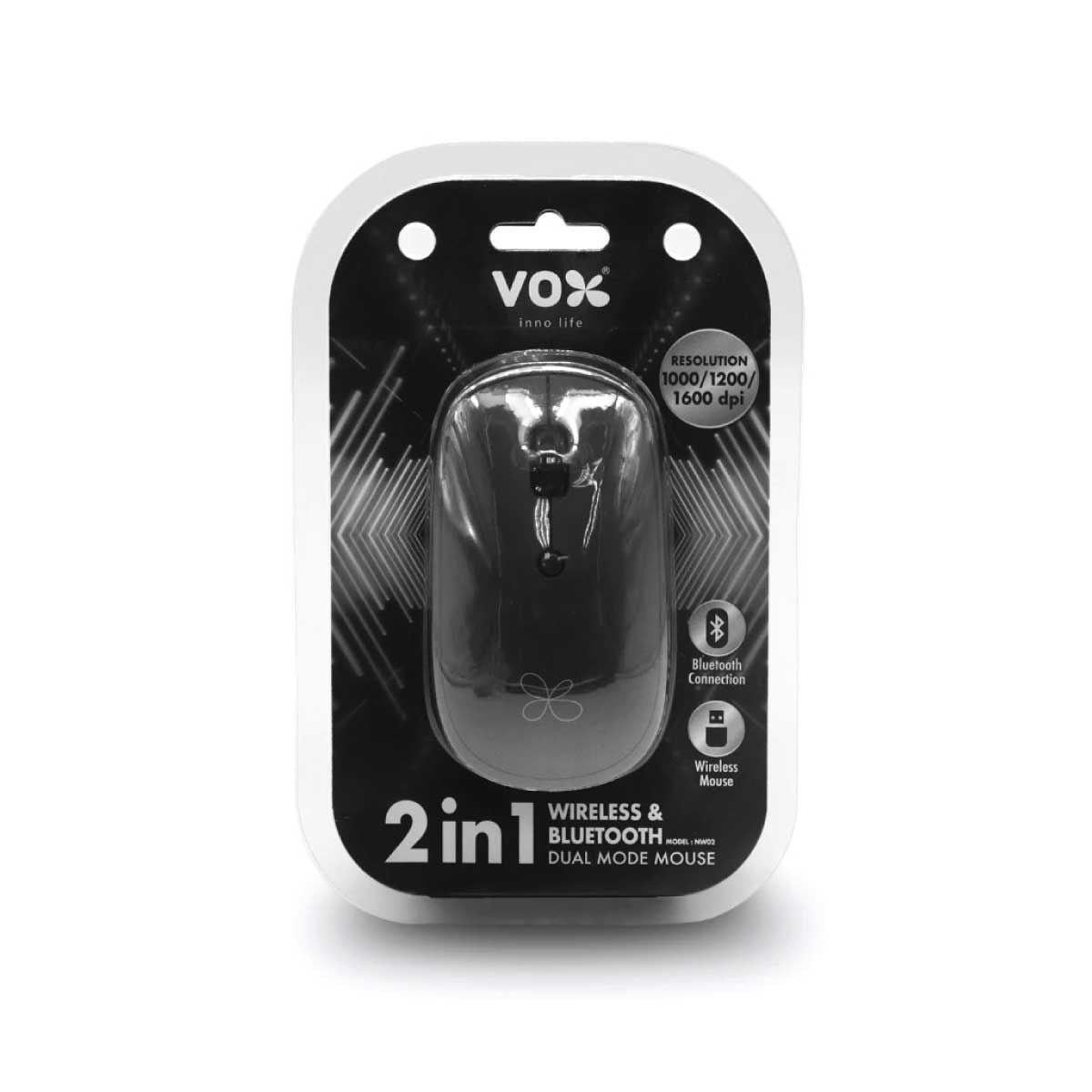 WIRELESS MOUSE (เมาส์ไร้สาย) VOX NW02 (BLACK)