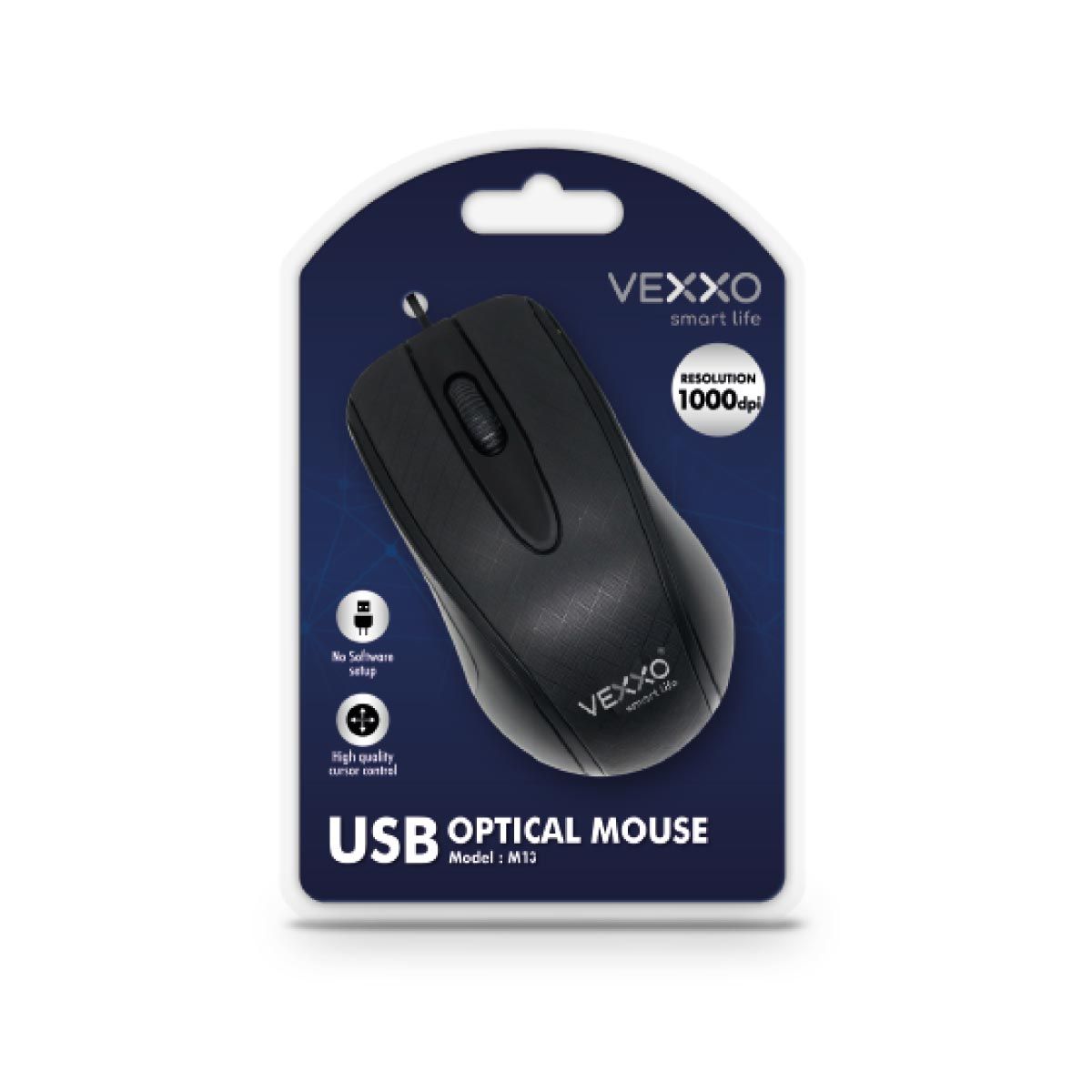MOUSE (เมาส์มีสาย) VEXXO M13 (BLACK)