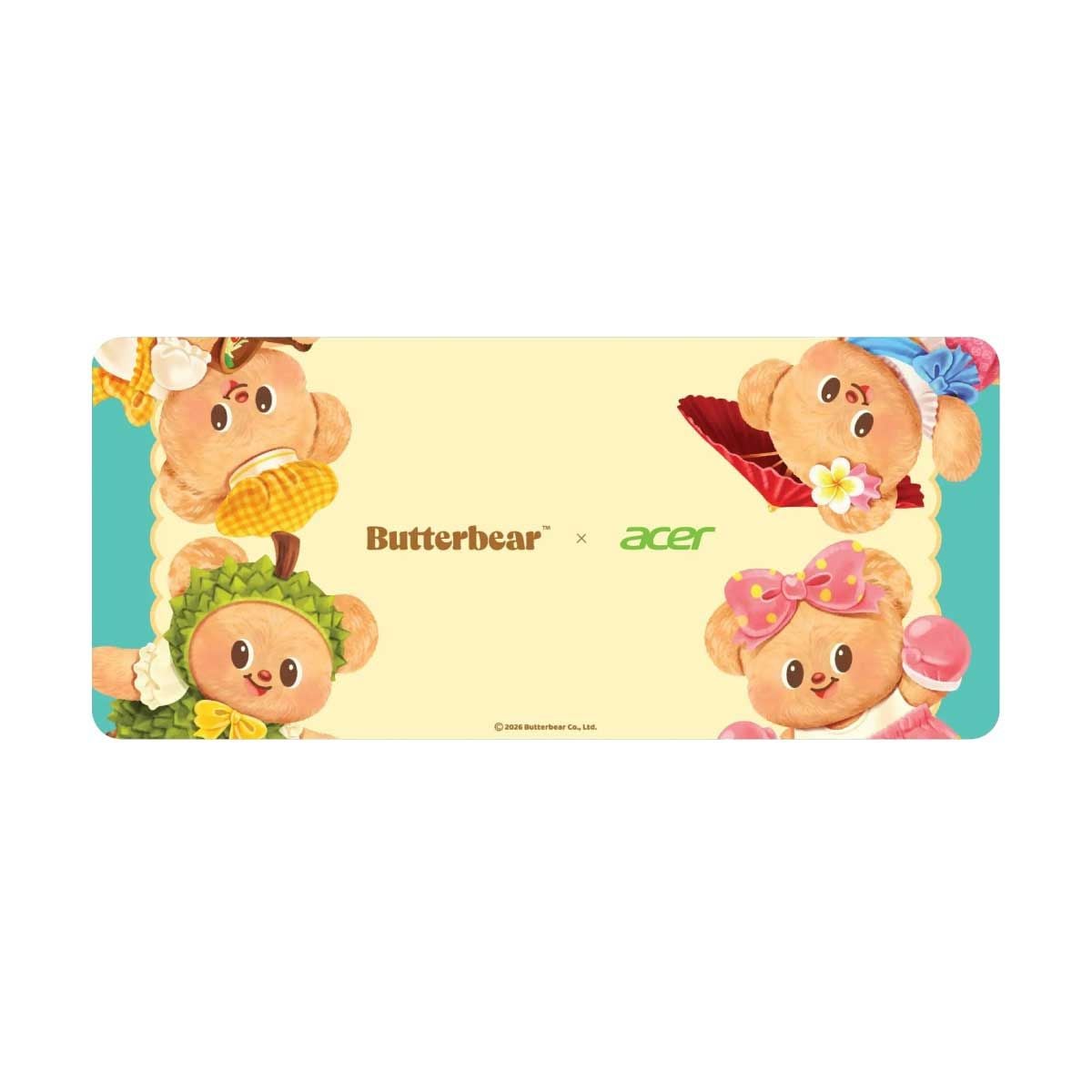MOUSE PAD (แผ่นรองเมาส์) ACER BUTTERBEAR COMBO SET 4 (TAITAI)