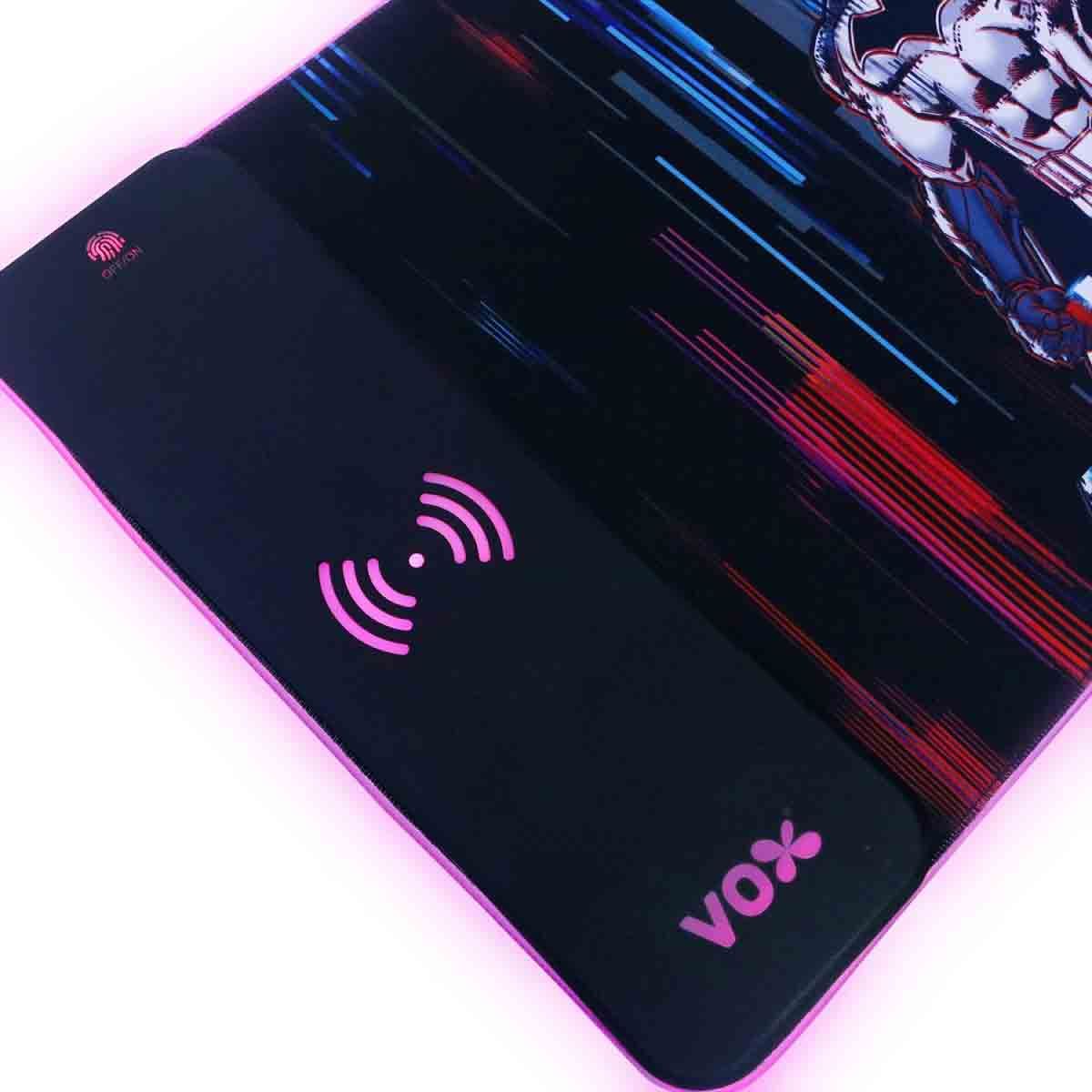 VOX แผ่นรองเม้าส์RGB ชาร์จไร้สาย รุ่น F5PAD-VXJL-RGW1