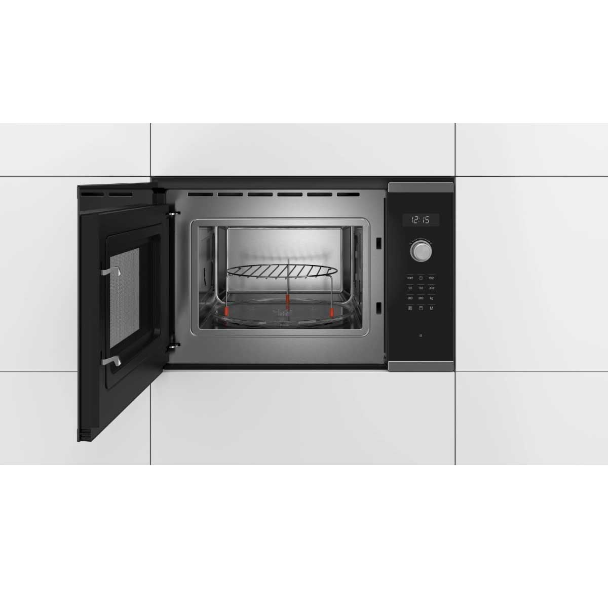 BOSCH ซีรี่ 6 Built-In ไมโครเวฟ-ย่าง 25L 900W ดิจิตอล สีดำ รุ่น BEL554MS0T