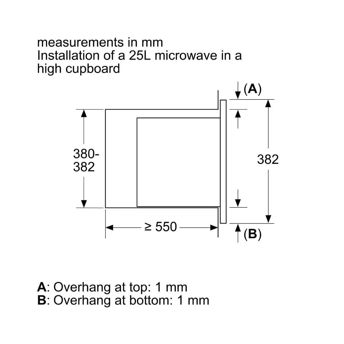 BOSCH ไมโครเวฟ-ย่าง 25L 800W Built-in รุ่น BEL653MB3