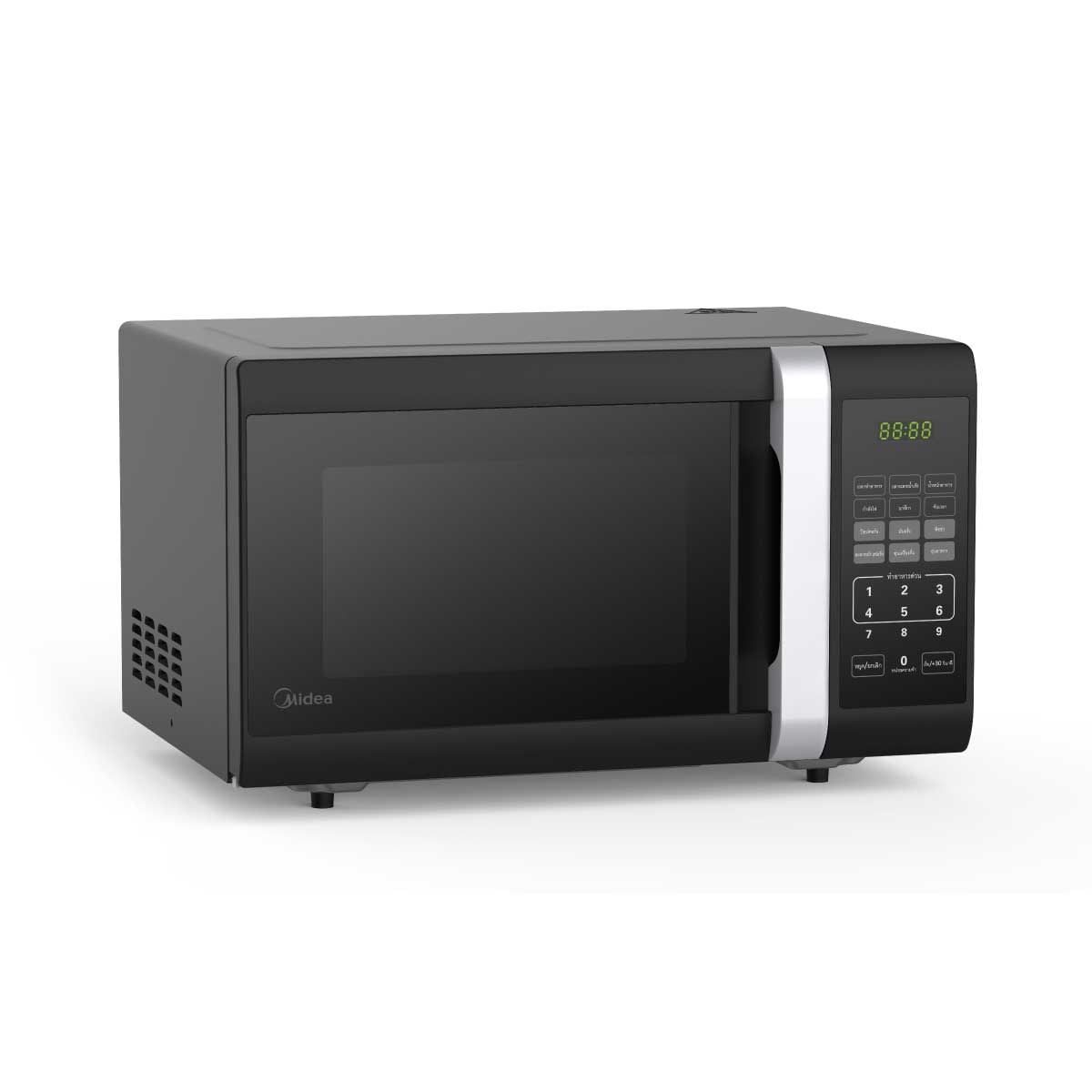 MIDEA 	ไมโครเวฟ23ลิตร ไฟ800วัตต์ ระบบDigital รุ่นEM823AT B