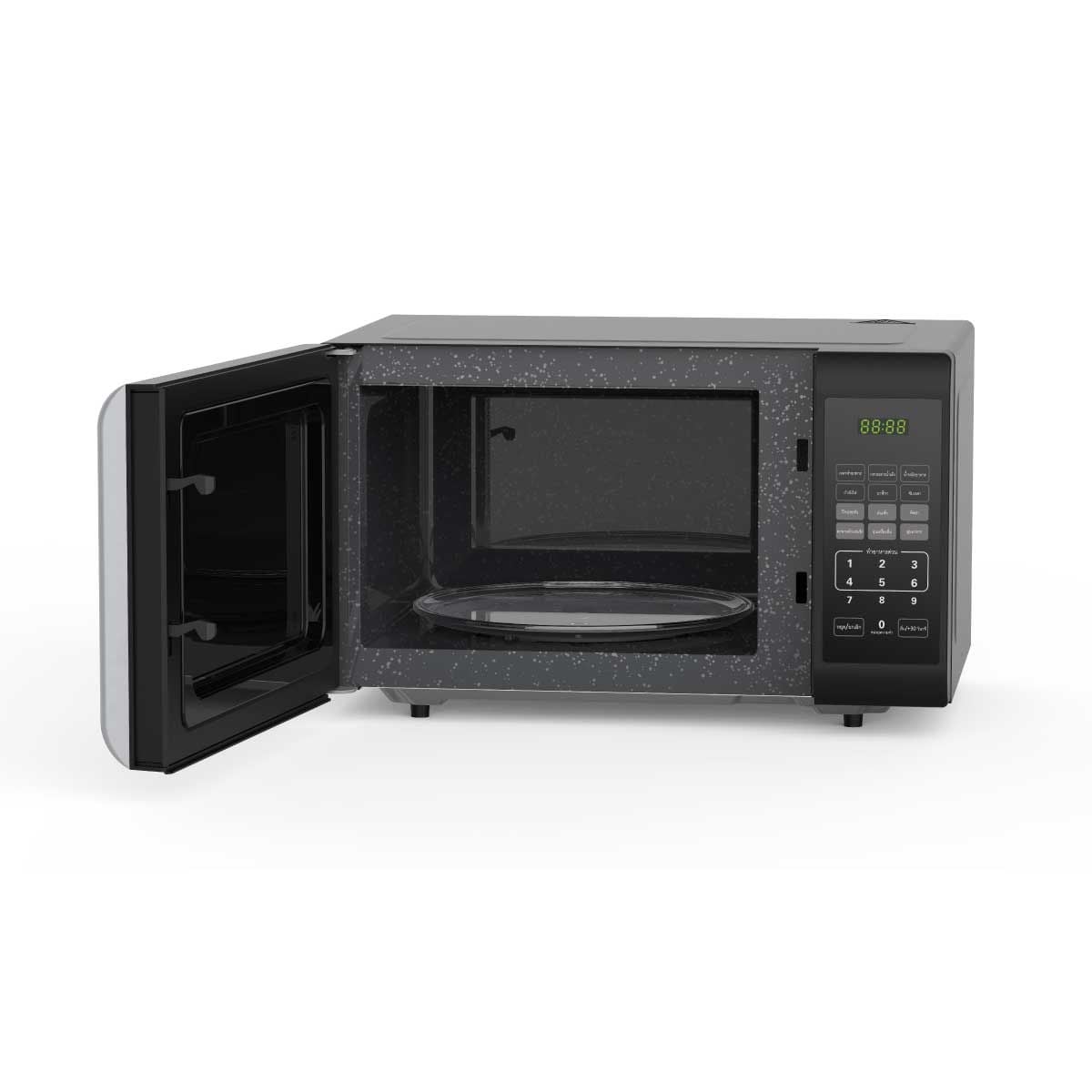 MIDEA 	ไมโครเวฟ23ลิตร ไฟ800วัตต์ ระบบDigital รุ่นEM823AT B
