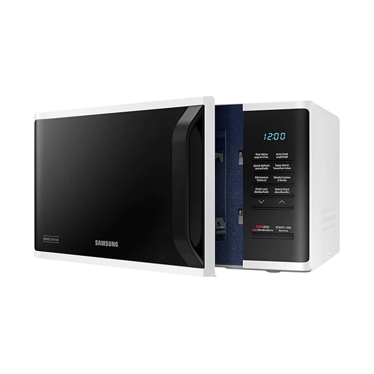 SAMSUNG  ไมโครเวฟ 23L 800W รุ่นMS23K3513AW/ST