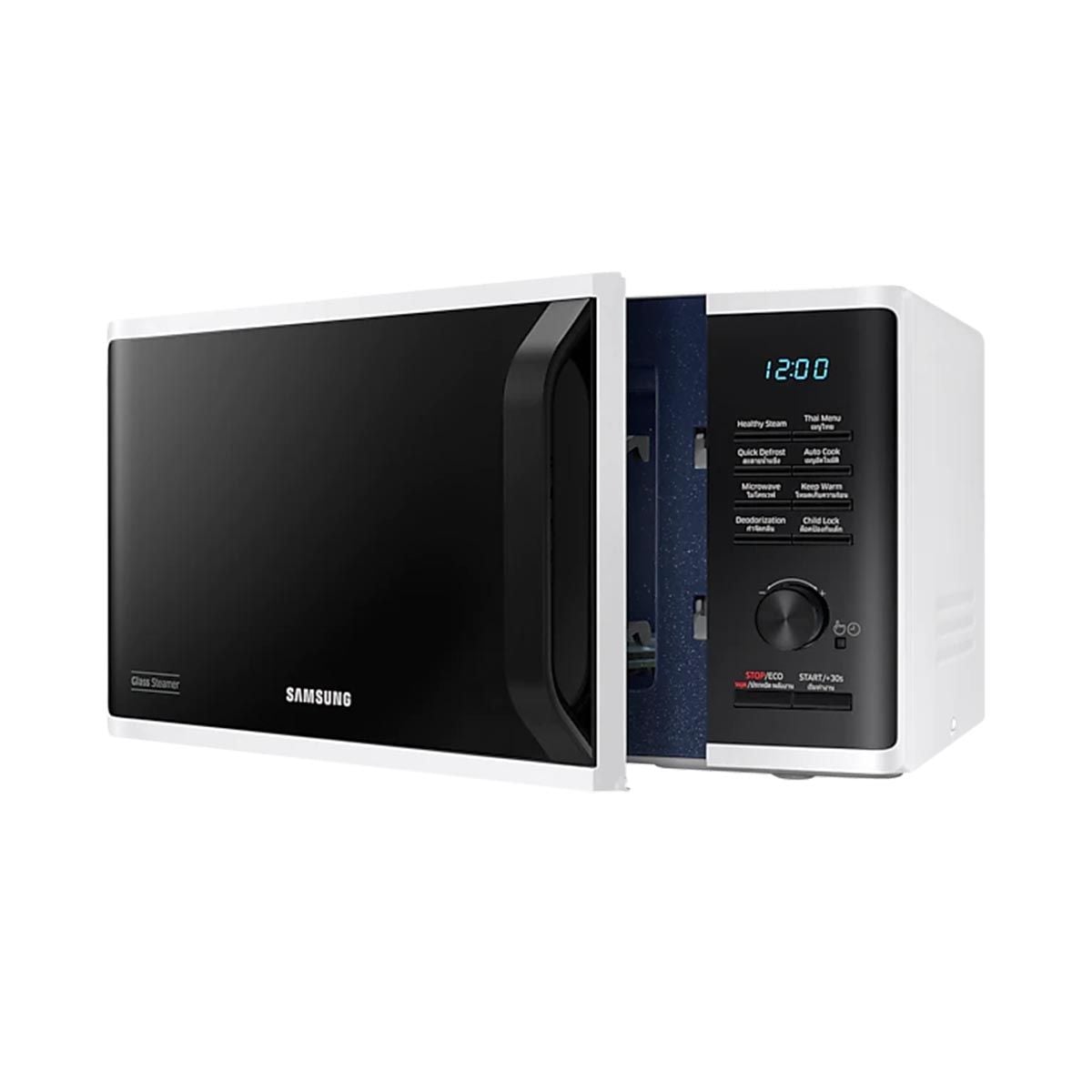 SAMSUNG  ไมโครเวฟ 23L 800W นึ่งได้ รุ่นMS23K3555EW/ST