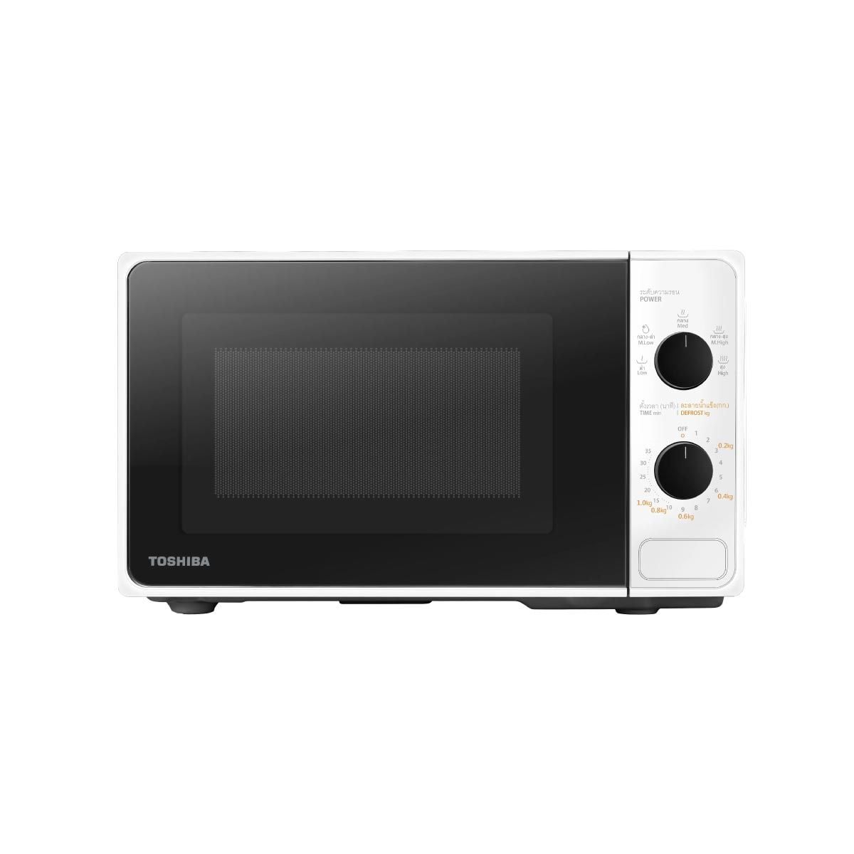 TOSHIBA ไมโครเวฟ 20ลิตร 800W สีขาว รุ่น MM-2MM20PC(WH)