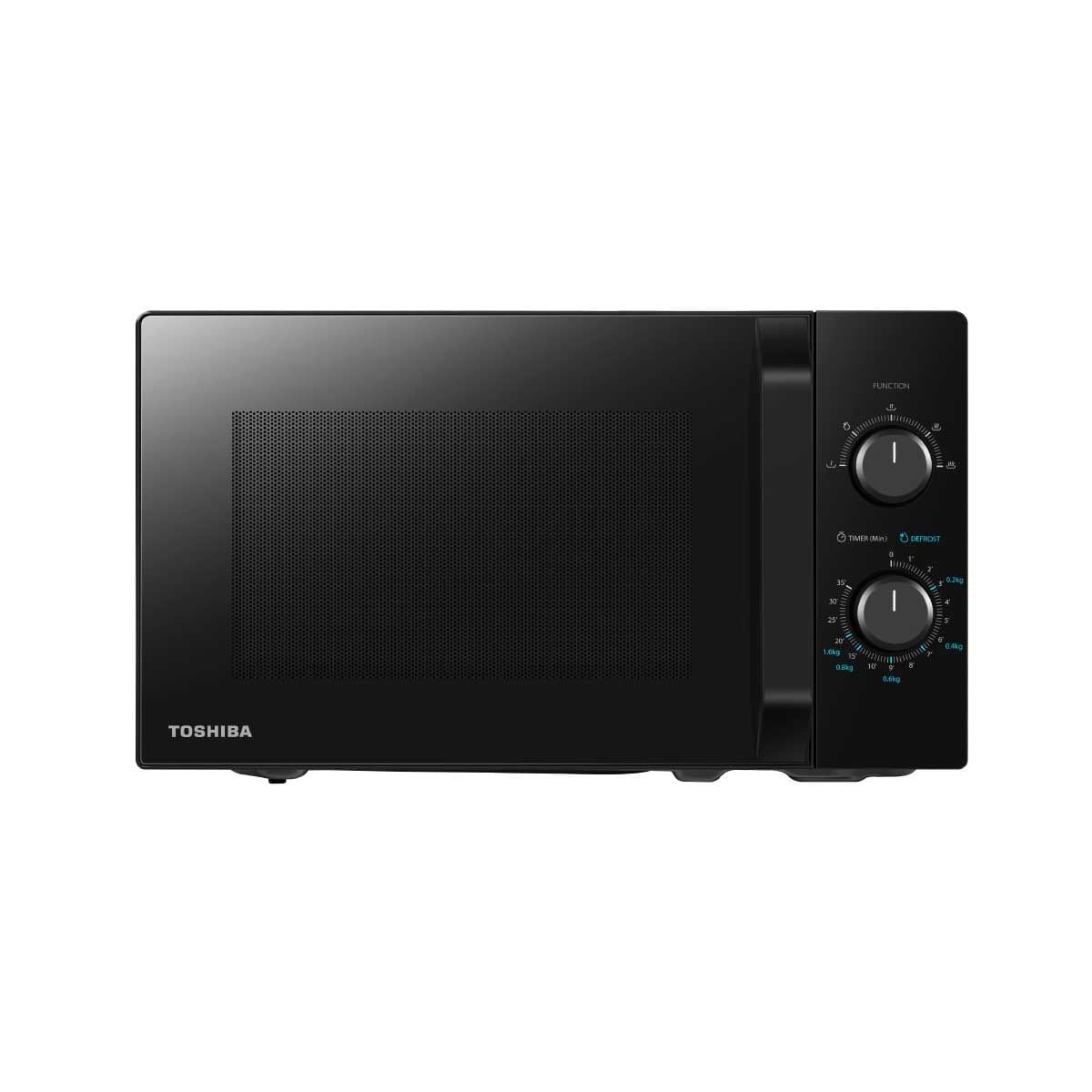 TOSHIBA ไมโครเวฟ ขนาด 20 ลิตร รุ่น MW2MM20PE(BK) สีดำ