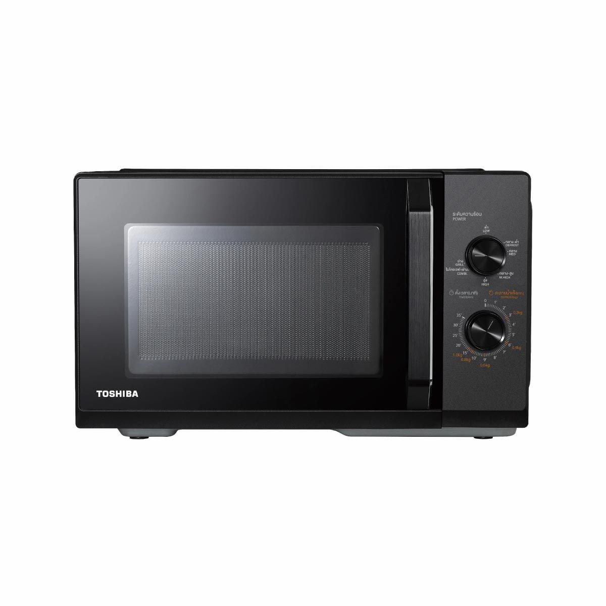 TOSHIBA ไมโครเวฟ-ย่าง 25 ลิตร สีดำ รุ่น MW3-MG25PC(BK)