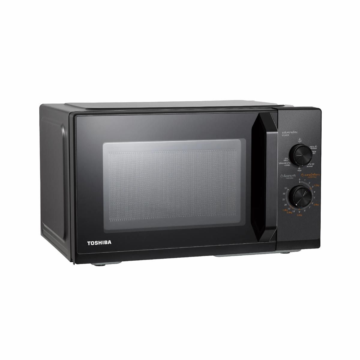 TOSHIBA ไมโครเวฟ-ย่าง 25 ลิตร สีดำ รุ่น MW3-MG25PC(BK)