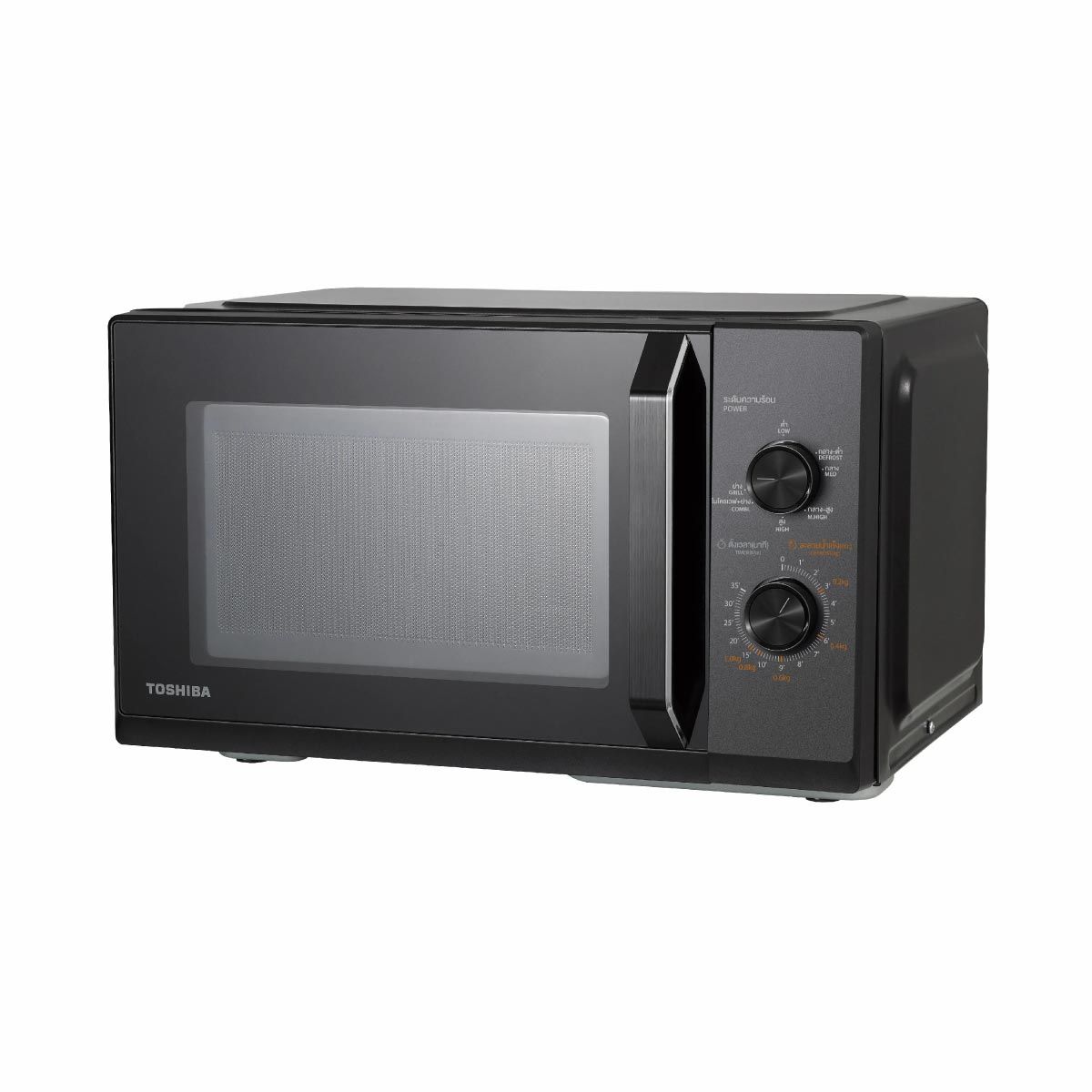 TOSHIBA ไมโครเวฟ-ย่าง 25 ลิตร สีดำ รุ่น MW3-MG25PC(BK)